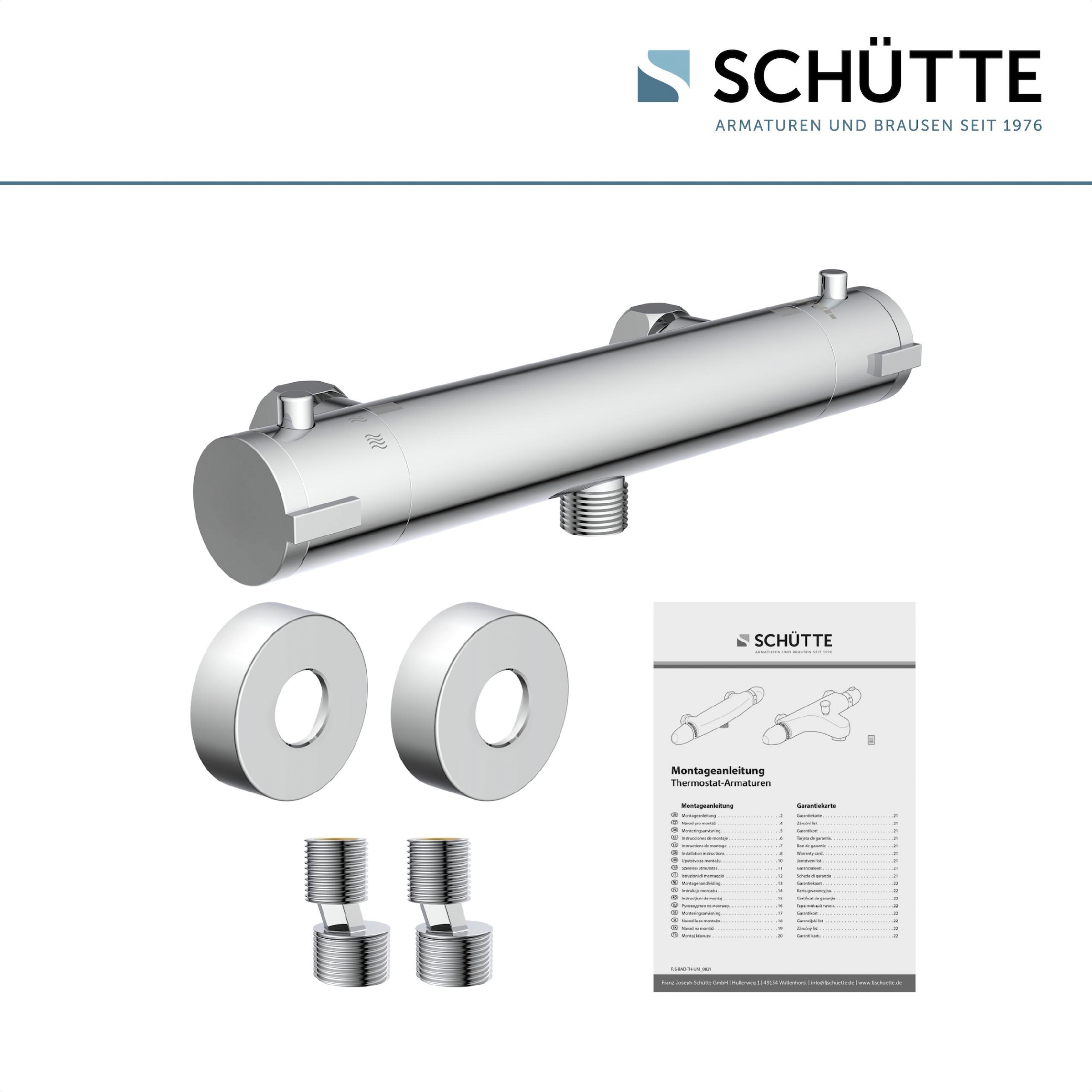 Schütte Duscharmatur »London«, mit Thermostat, Mischbatterie Dusche, Duschthermostat