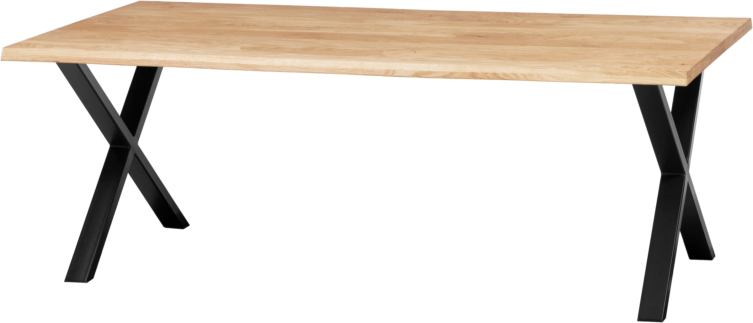 OMG Design Esstisch »Glasgow« 1 Stk. tlg. Eiche Massivholz geölt, mit Metall-Gestell