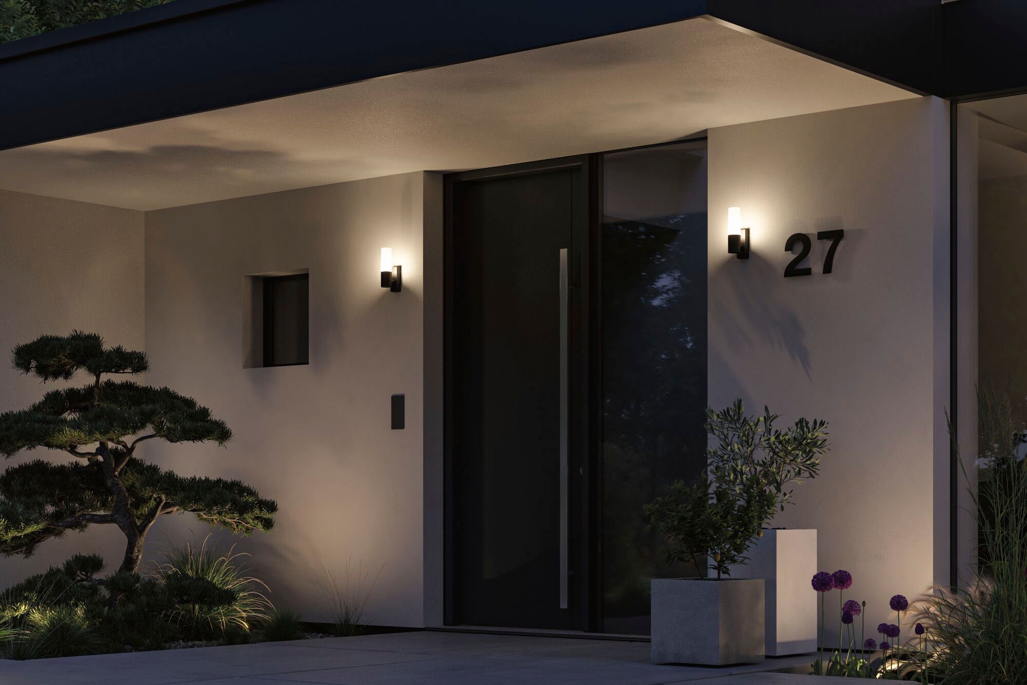 Paulmann LED Außen-Wandleuchte »Outdoor 230V Tralia E27 IP44 anthrazit«, 1 flammig, Leuchtmittel E27 | ohne Leuchtmittel, E27, IP44