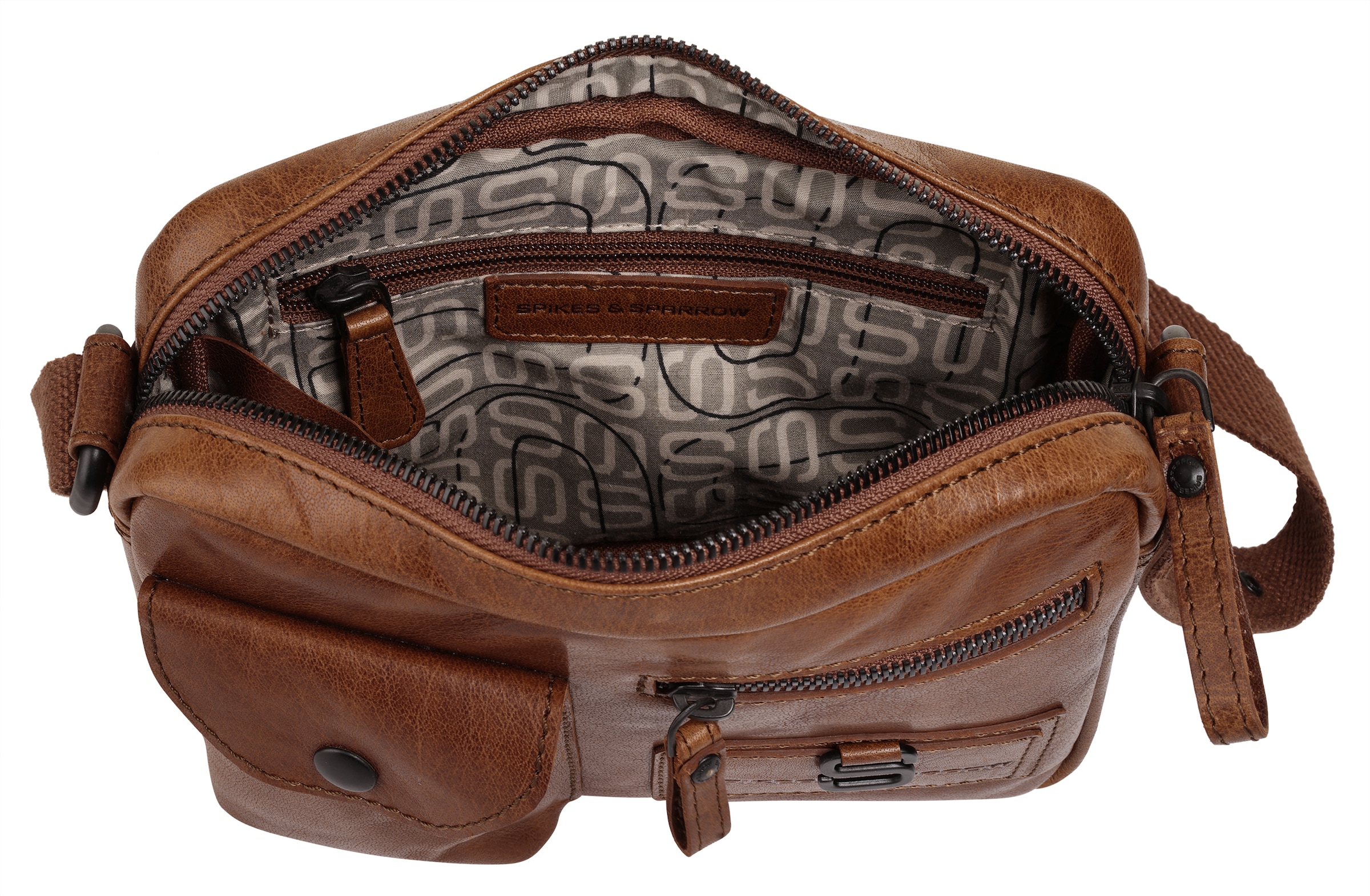 Spikes & Sparrow Umhängetasche »CROSS BODY«, echt Leder