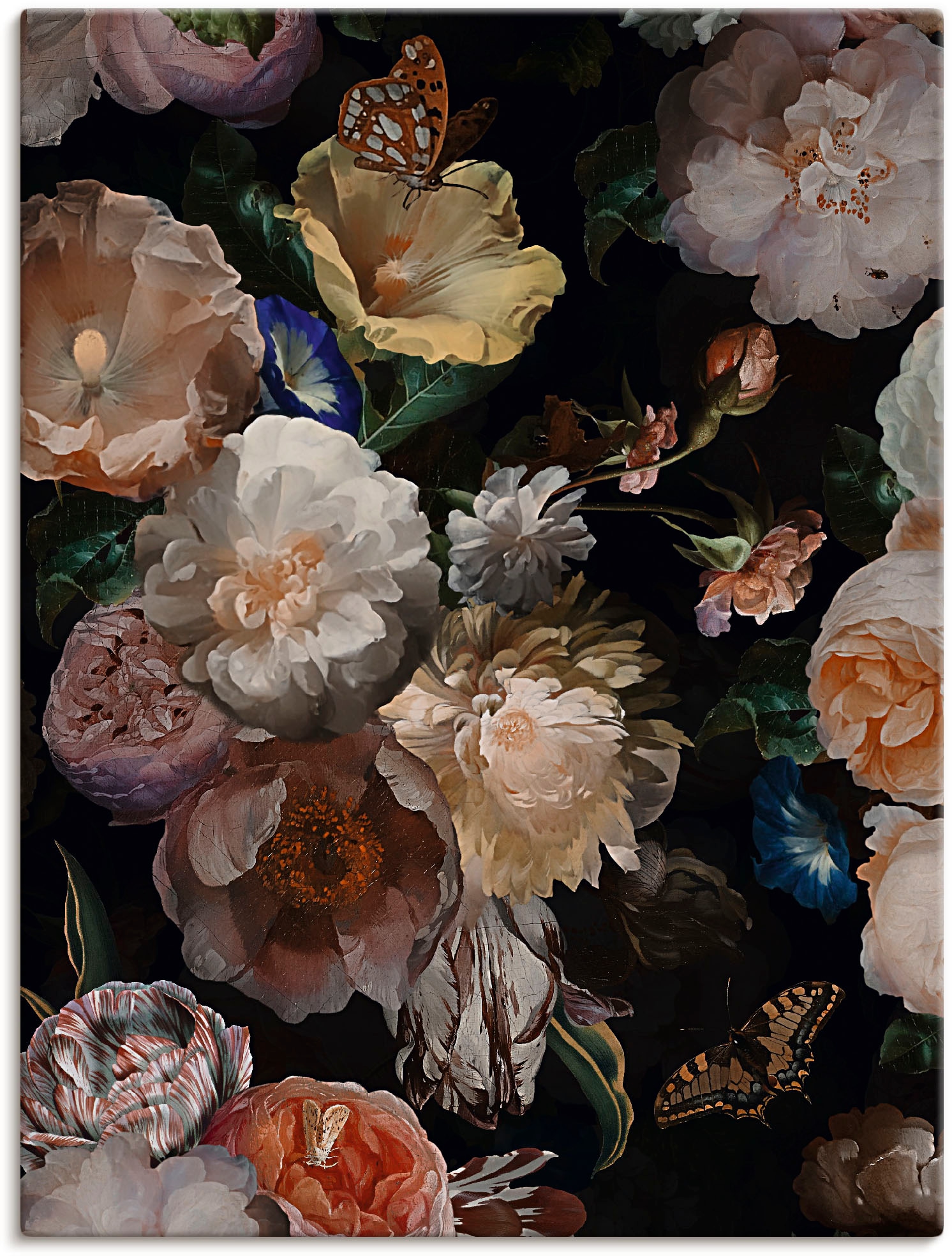 Größen Blumenbilder, OTTO Leinwandbild, (1 Holländische als versch. St.), Blumen«, »Antike Alubild, Wandbild bei in Wandaufkleber Poster oder Artland