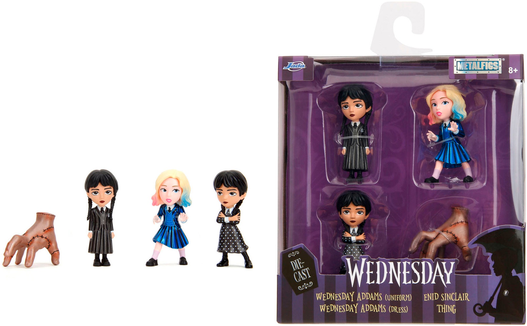 JADA Spielfigur »Wednesday 4-Pack Figures«