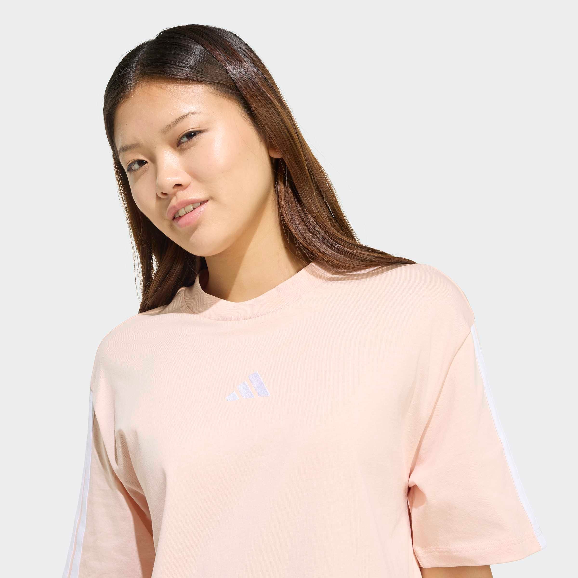 adidas Sportswear T-Shirt »W 3S SJ BF T« Kurzarmdesign, mit Rundhalsausschnitt, gerader Abschluss