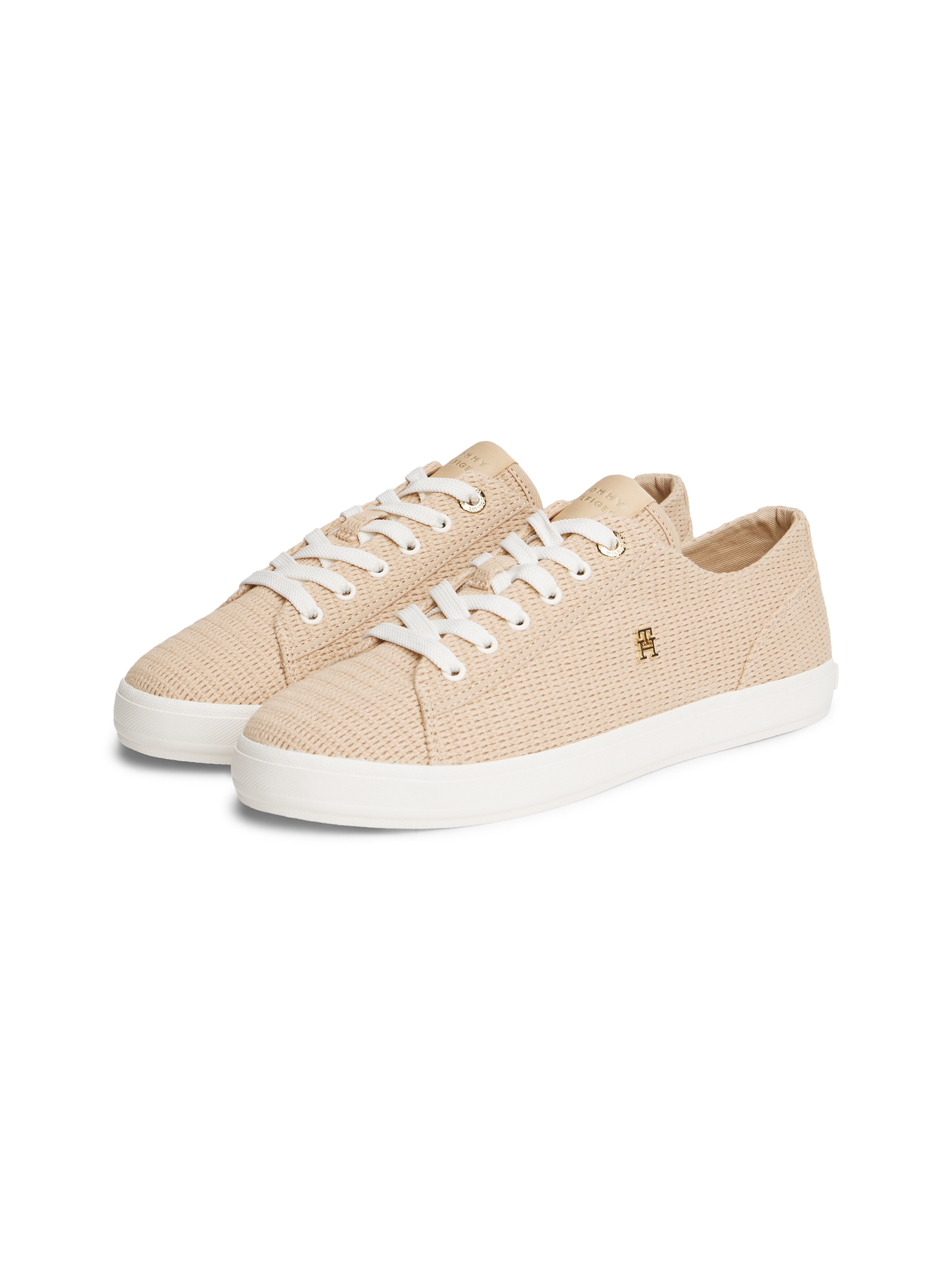 Tommy Hilfiger Plateausneaker »TH CHIC FOXING SNEAKER«  Freizeitschuh, Schnürer, Halbschuh mit Logo-Emblem