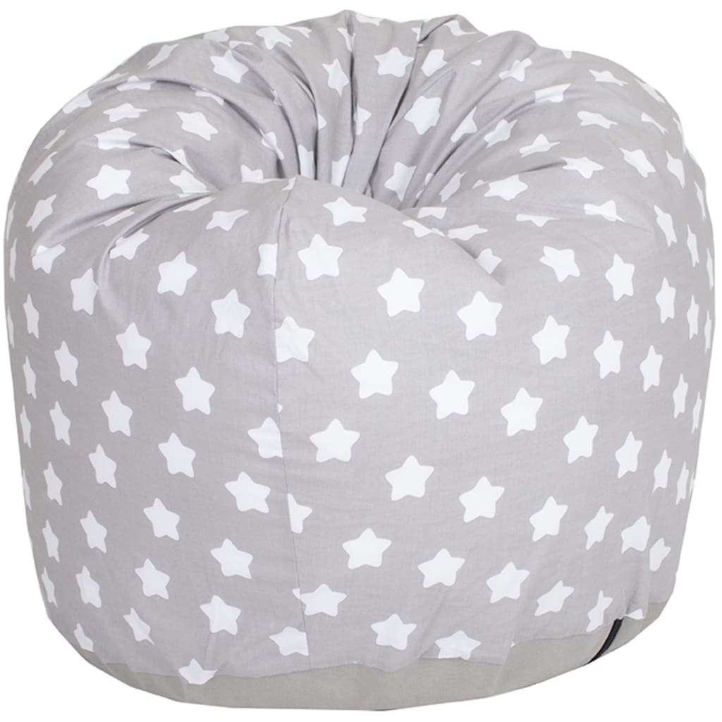 Knorrtoys® Sitzsack »Drop, Grey White Stars«