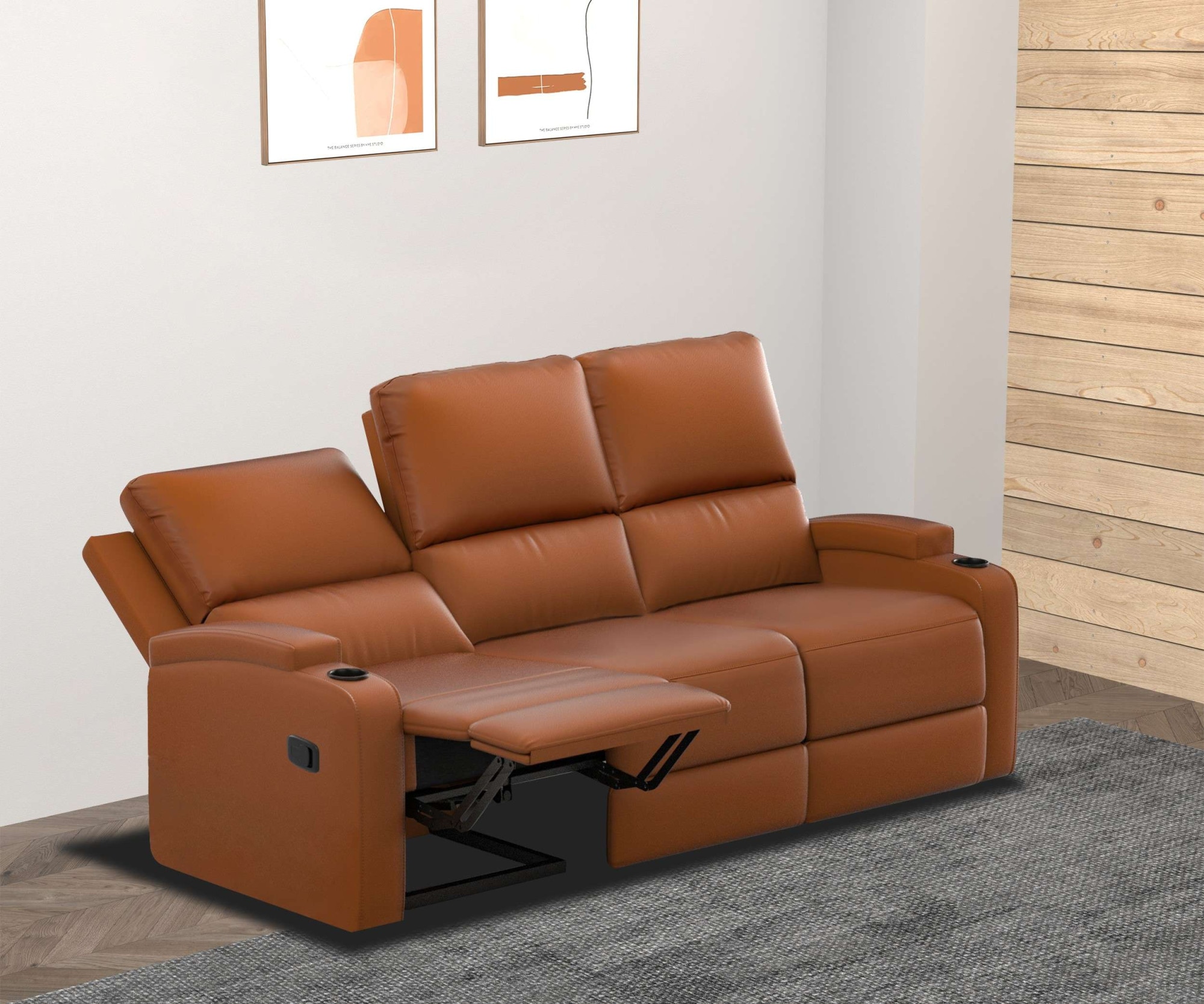 Home affaire 3-Sitzer »Napori«, Kinosofa mit 2 x Relaxfunktion und Getränkehalter