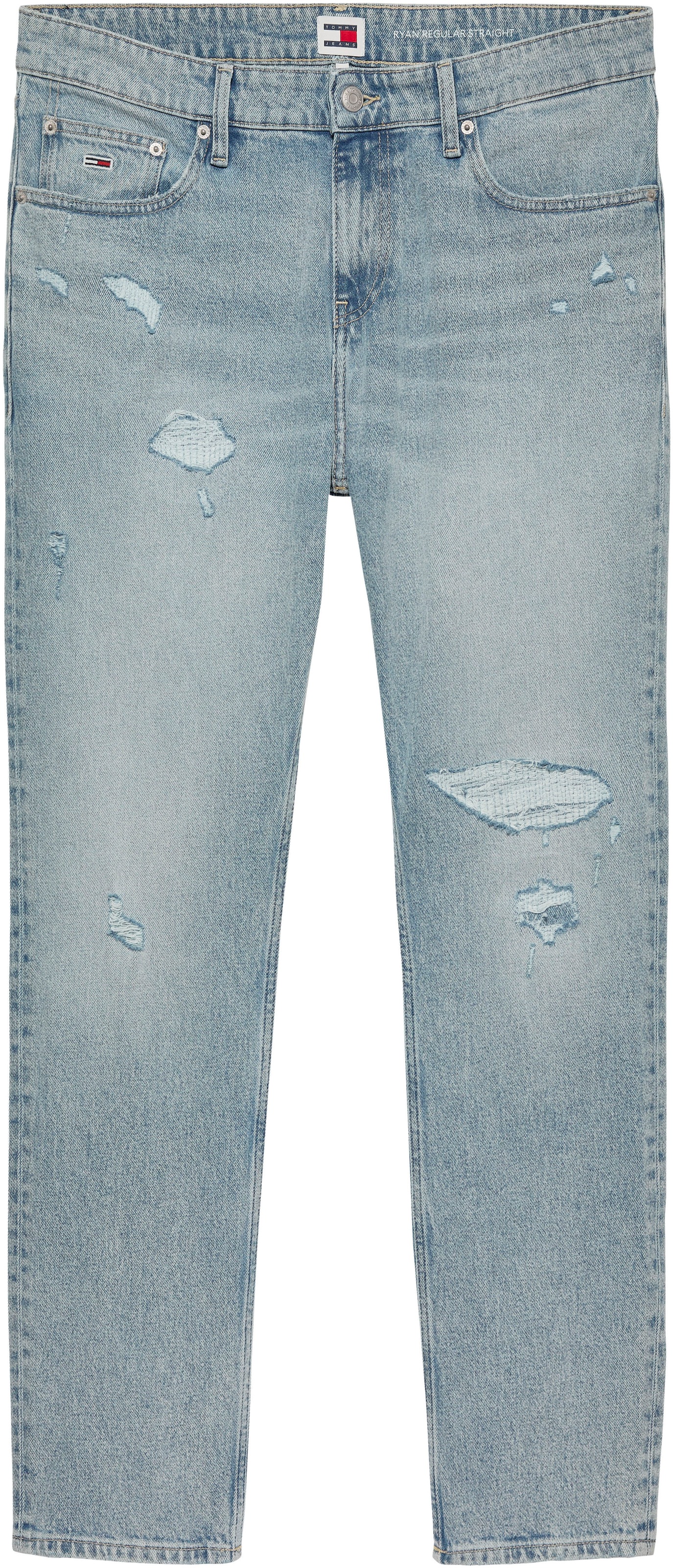 Tommy Jeans Straight-Jeans »Ryan Regular Straight«, mit Used-Effekten