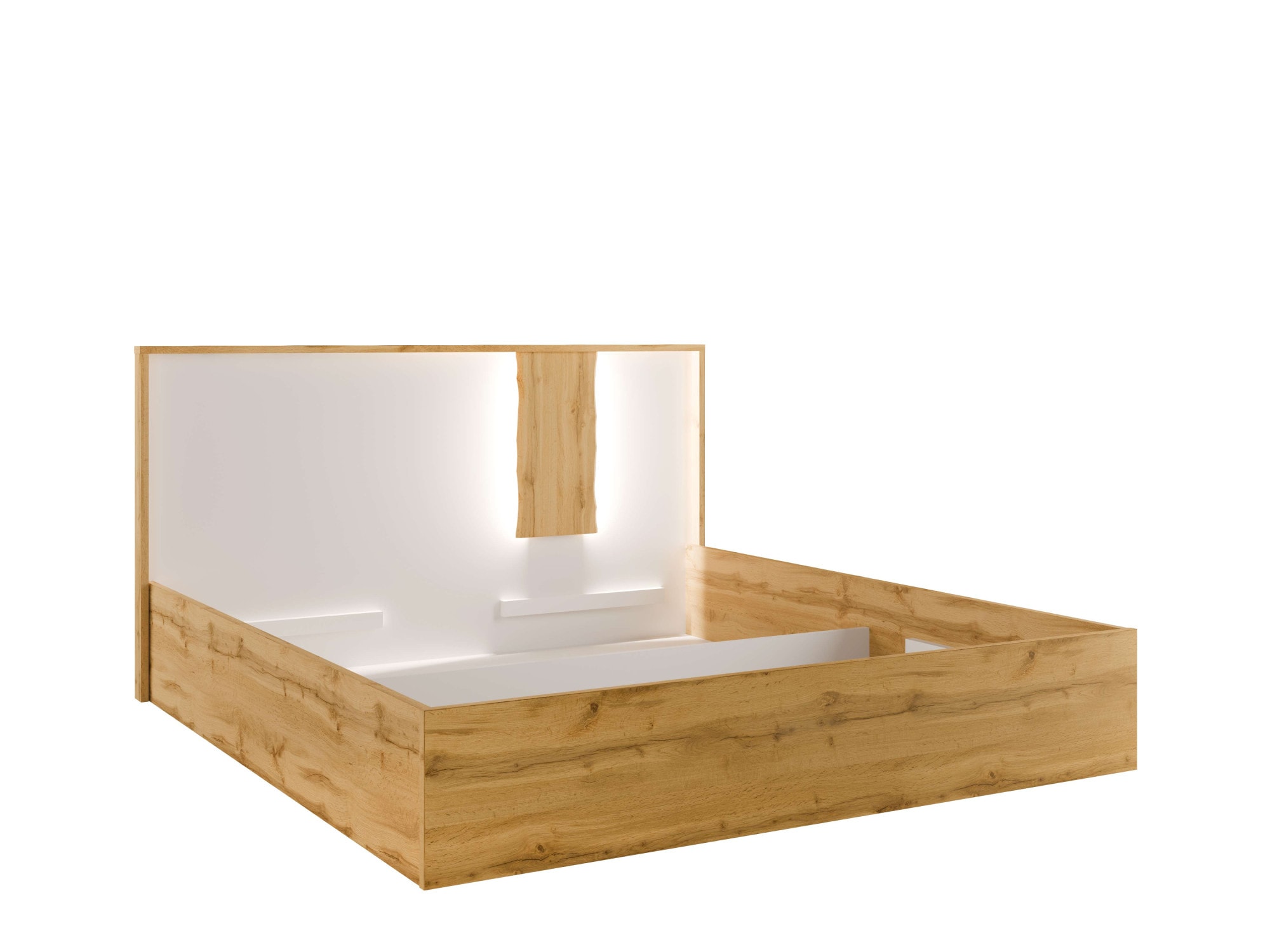 INOSIGN Bett »Bett Fabella ohne Matratze (Schlaffläche 180x200 cm)«, Bett mit Stauraum und Led-Beleuchtung, BxTxH 191,3x206,4x102,2 cm