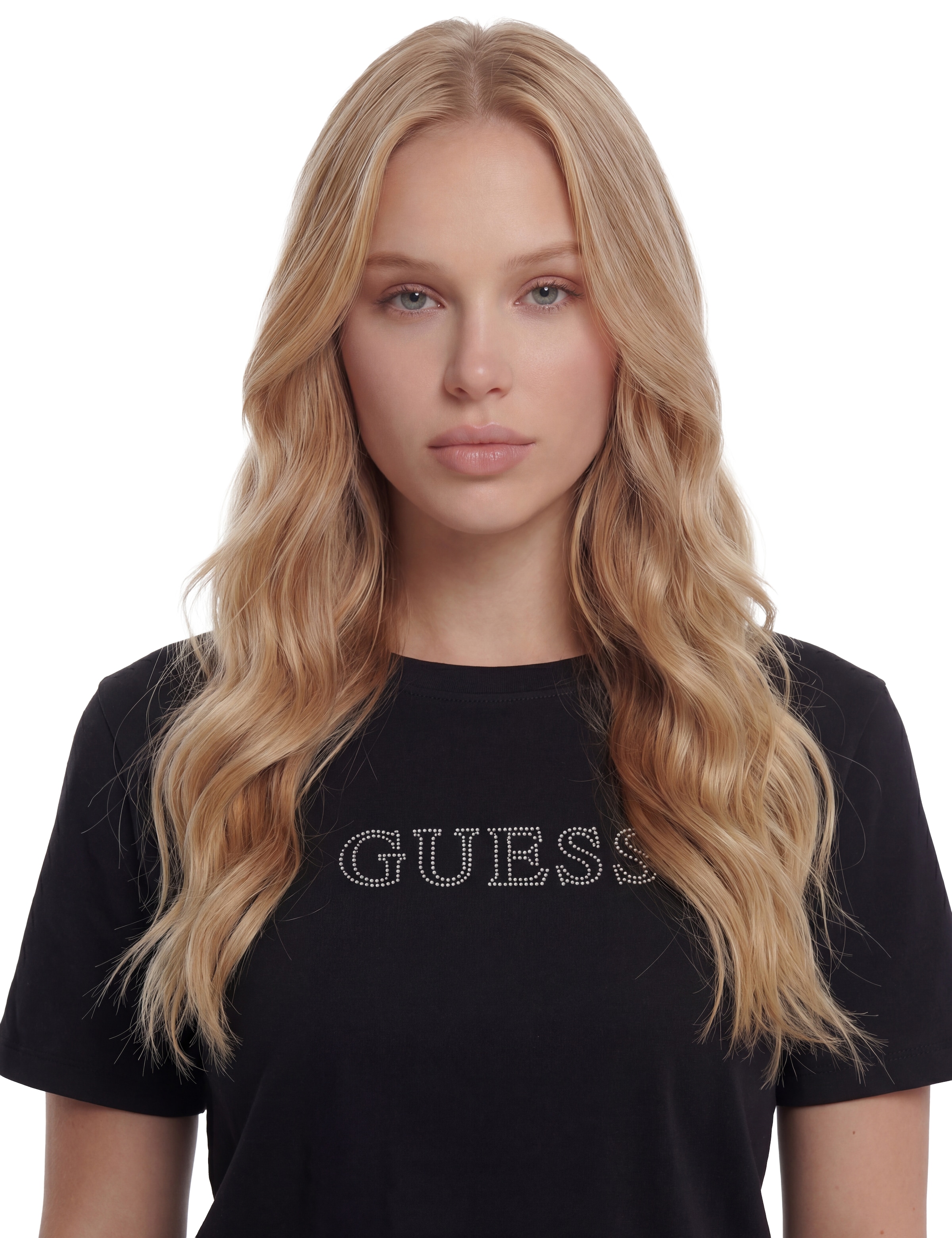 Guess Langarmshirt »COLETTE LS RIB TOP« aus Rippstrick, Viskosemix