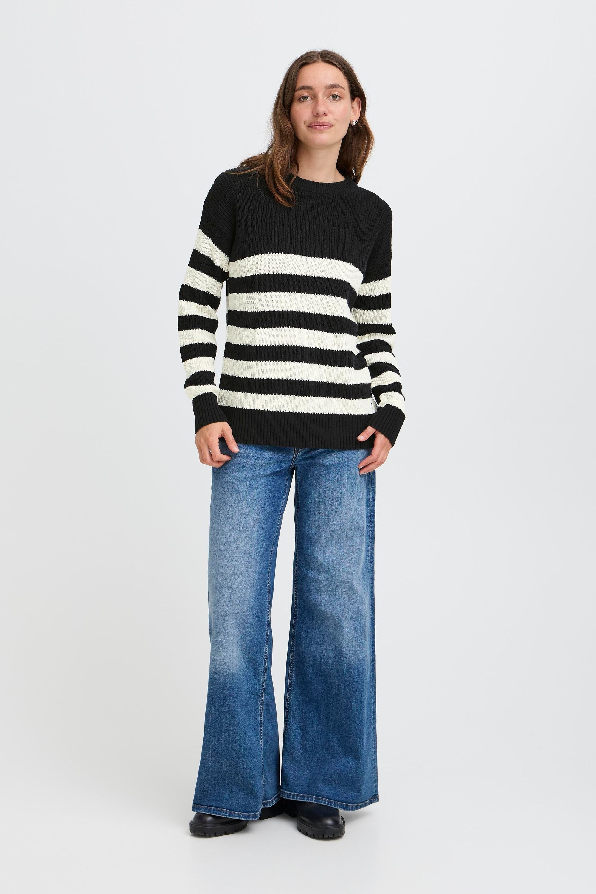OXMO Strickfleece-Pullover »Strickpullover OXKAVINA«