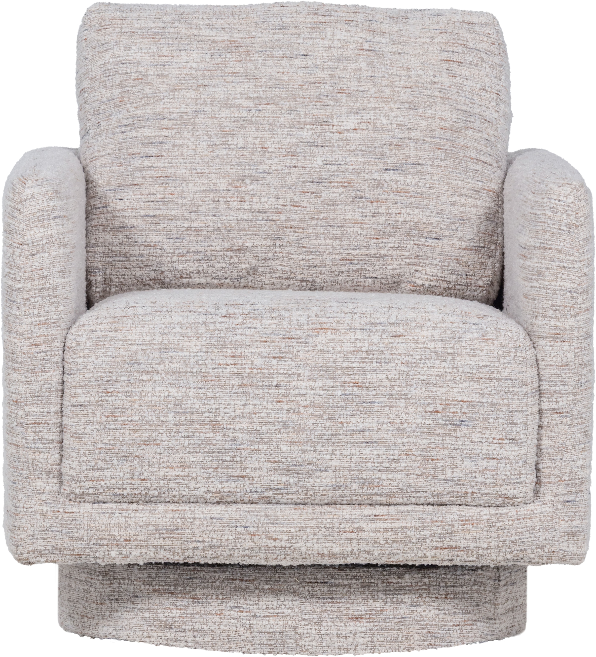 WOOOD Drehsessel »Oska mit Sizz-Melange-Bezug und Drehmechanismus B 78 x T 79 x H 64 cm« Hohe Verschleißfestigkeit, Tragkraft 130 kg, Armlehnen integriert