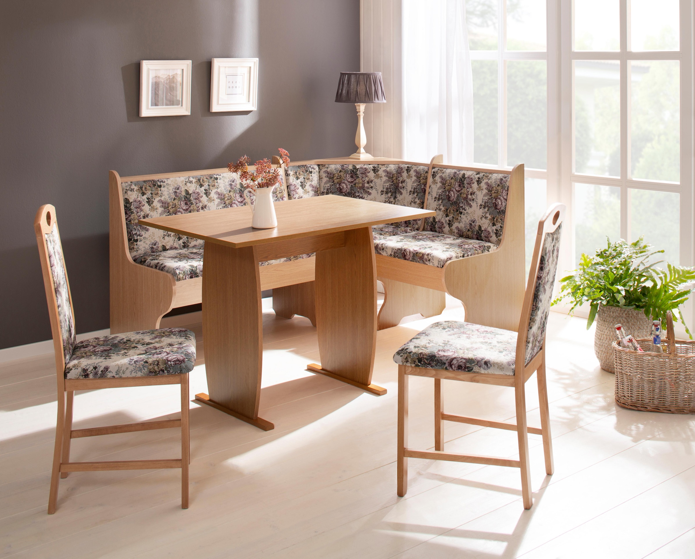 Home affaire Eckbankgruppe »Minden 2«, (Set, 4 tlg.), im rustikalen  Landhausstil online bei OTTO