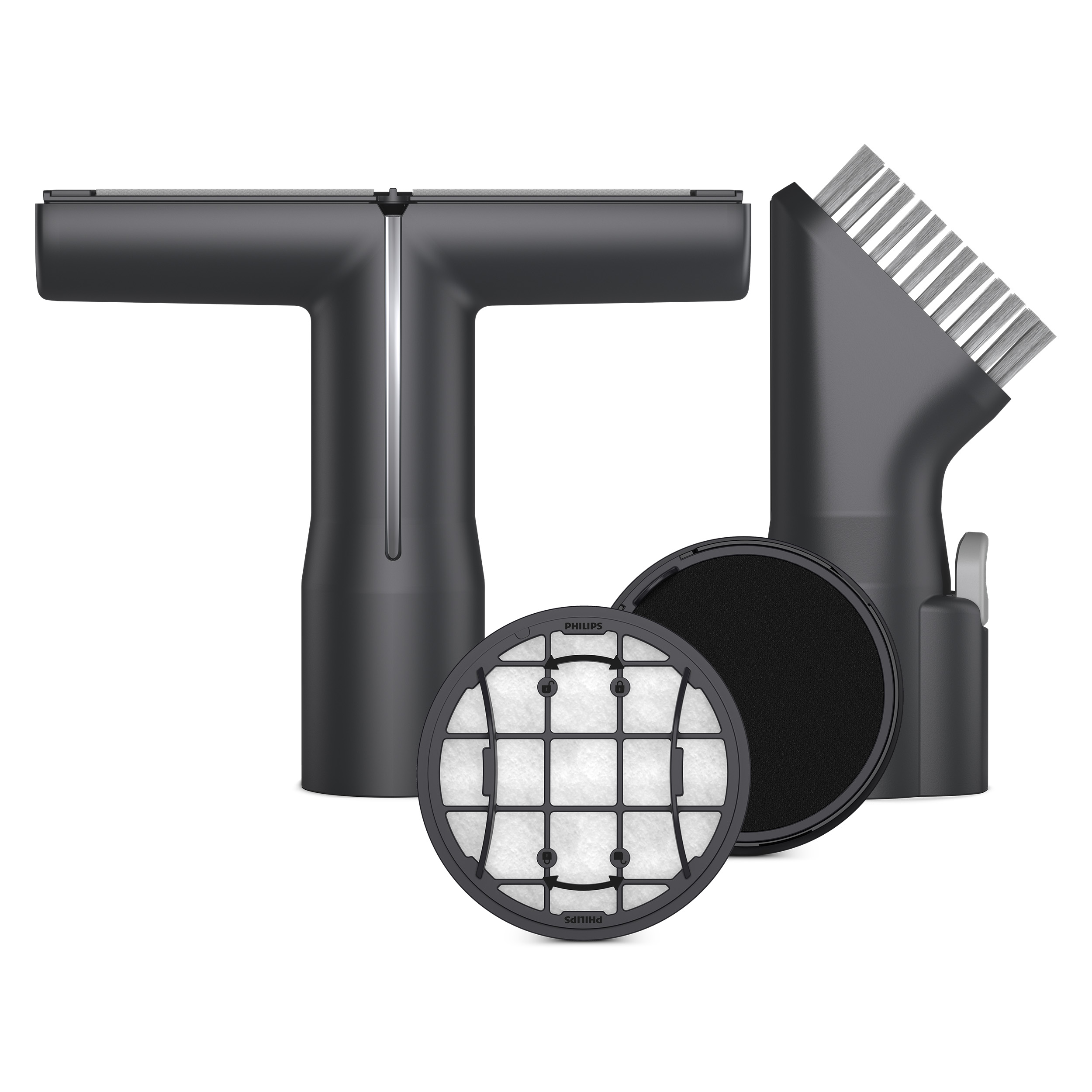 Philips Staubsaugerdüsen-Set »XV1685/01 Cordless VC 7000 & 8000 Series« Düsen mit der PrecisionLED Technologie ausgestattet in schwarz