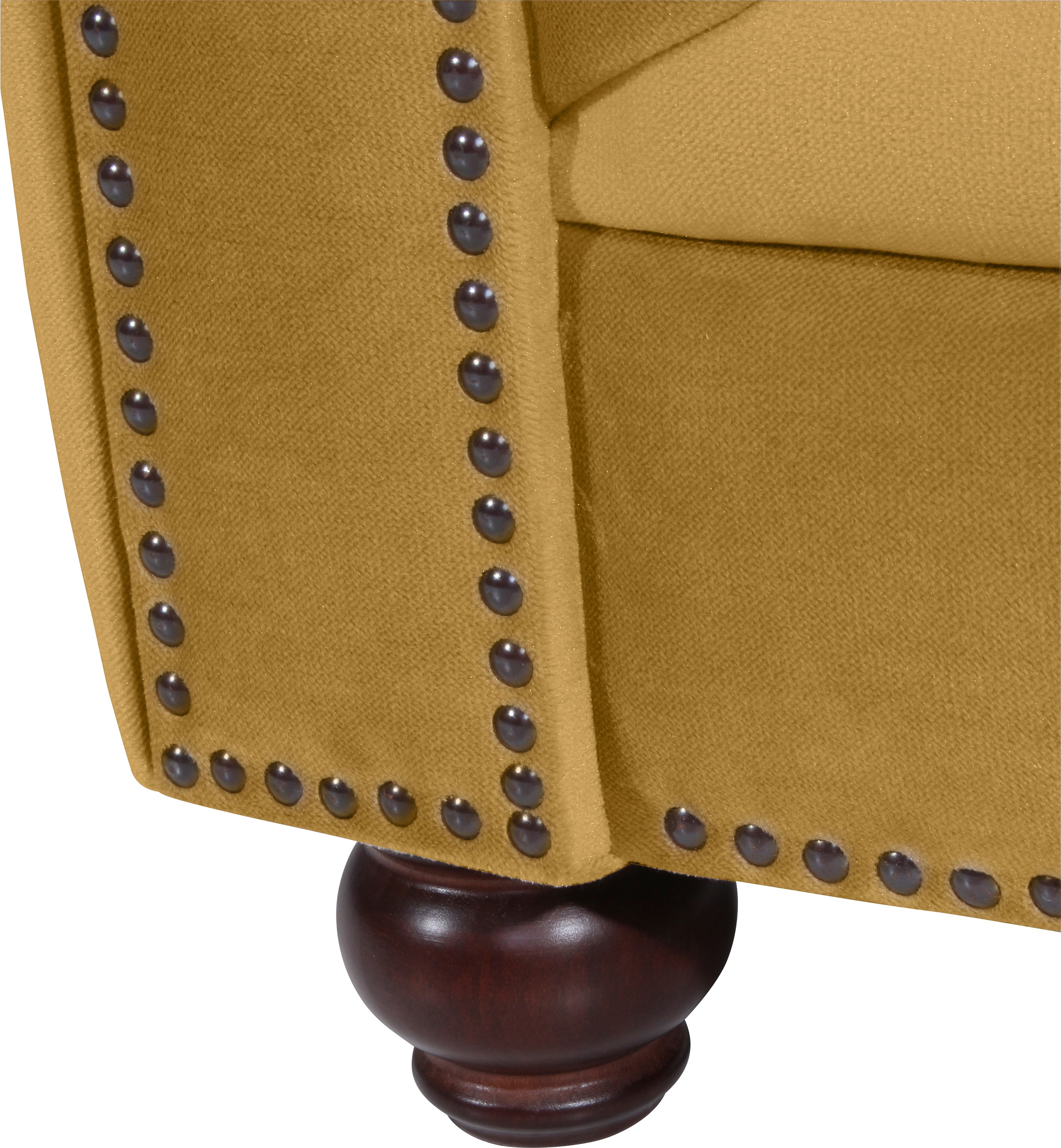 Max Winzer® Polstergarnitur »Old England Chesterfield, hochwertig und elegant«, (3 tlg.), mit edler Knopfheftung, 3-tlg.