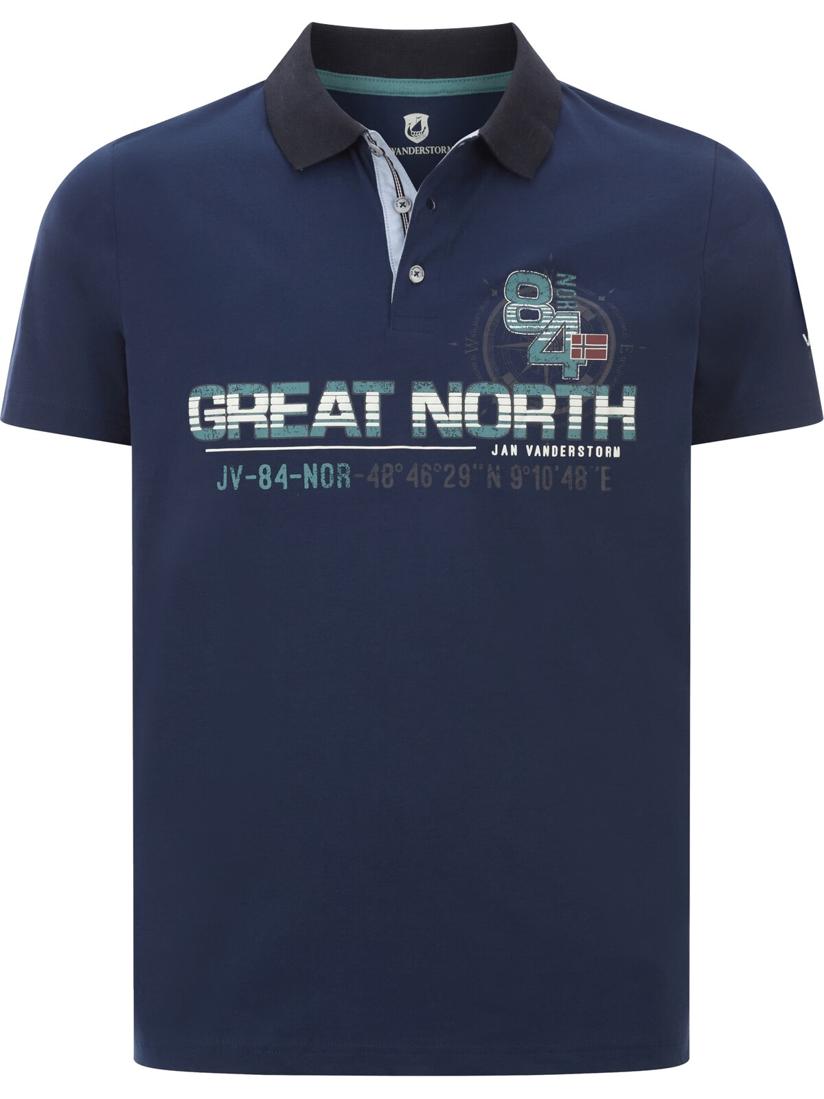 Jan Vanderstorm Poloshirt »Poloshirt GIZUR«, (1 tlg.)