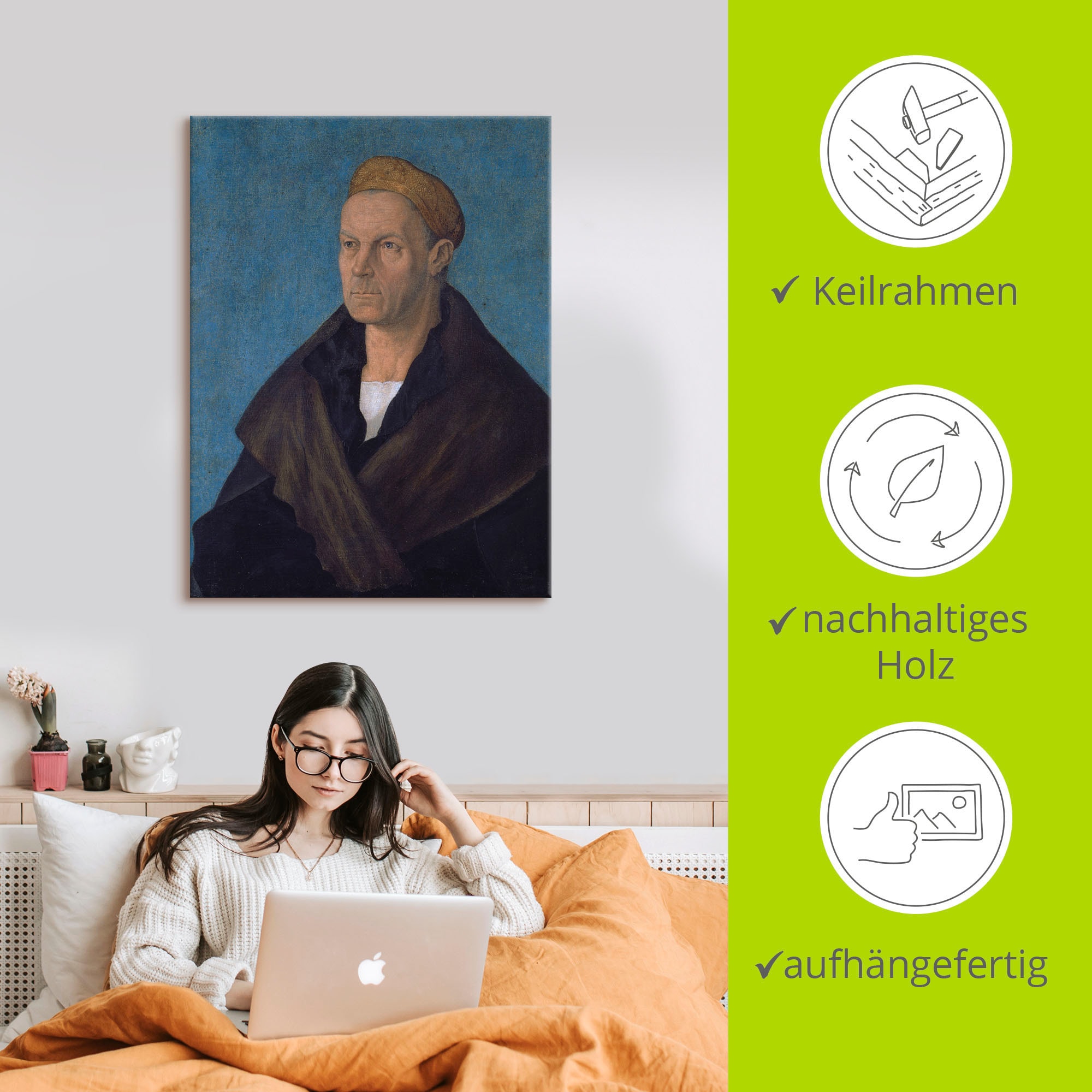 Artland Wandbild »Jakob Fugger, der Reiche. Um 1518«, Mann, (1 St.), als Leinwandbild, Poster in verschied. Größen