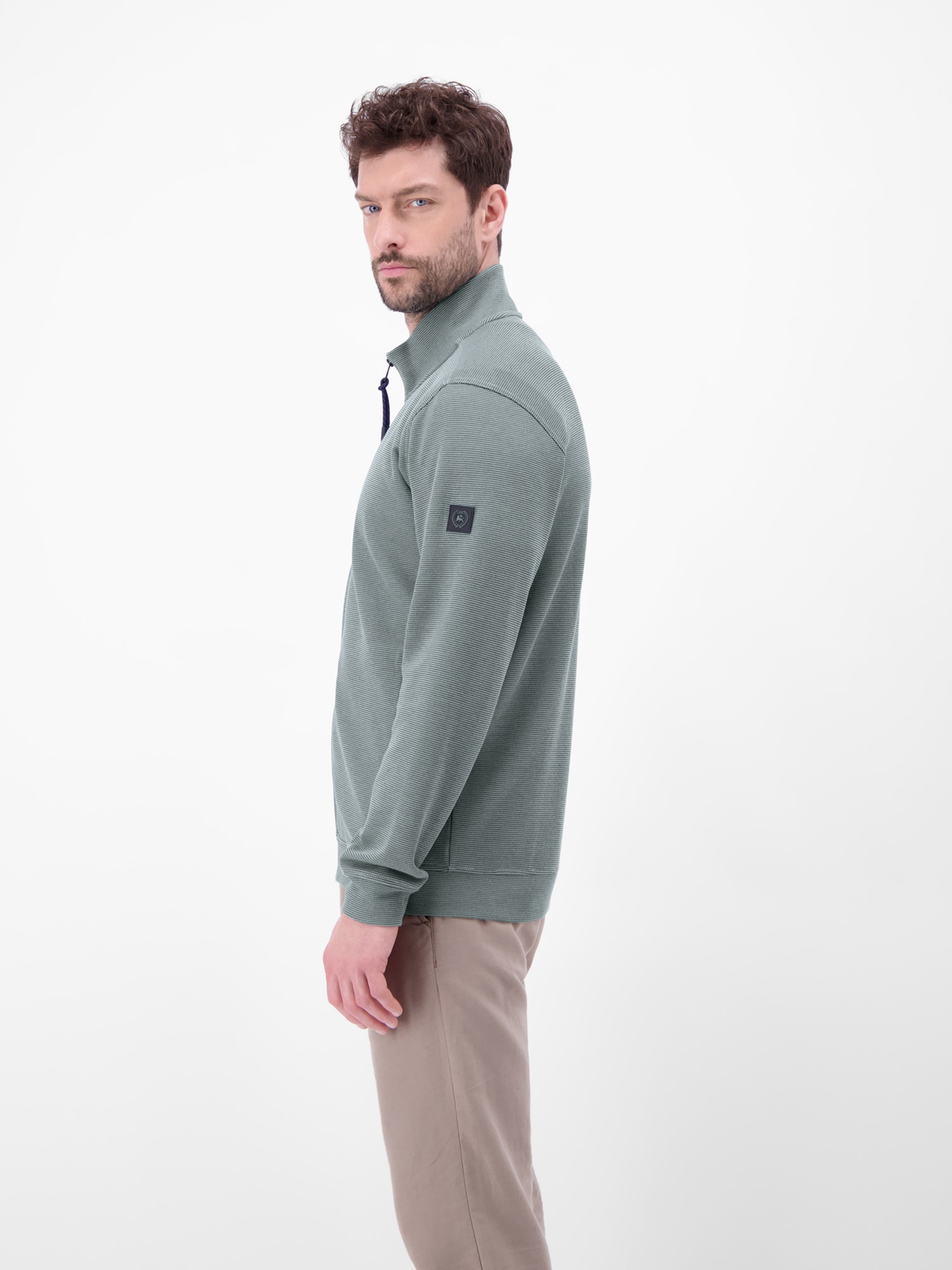 LERROS Sweatjacke »Jacke aus Baumwollmix mit Taschen«