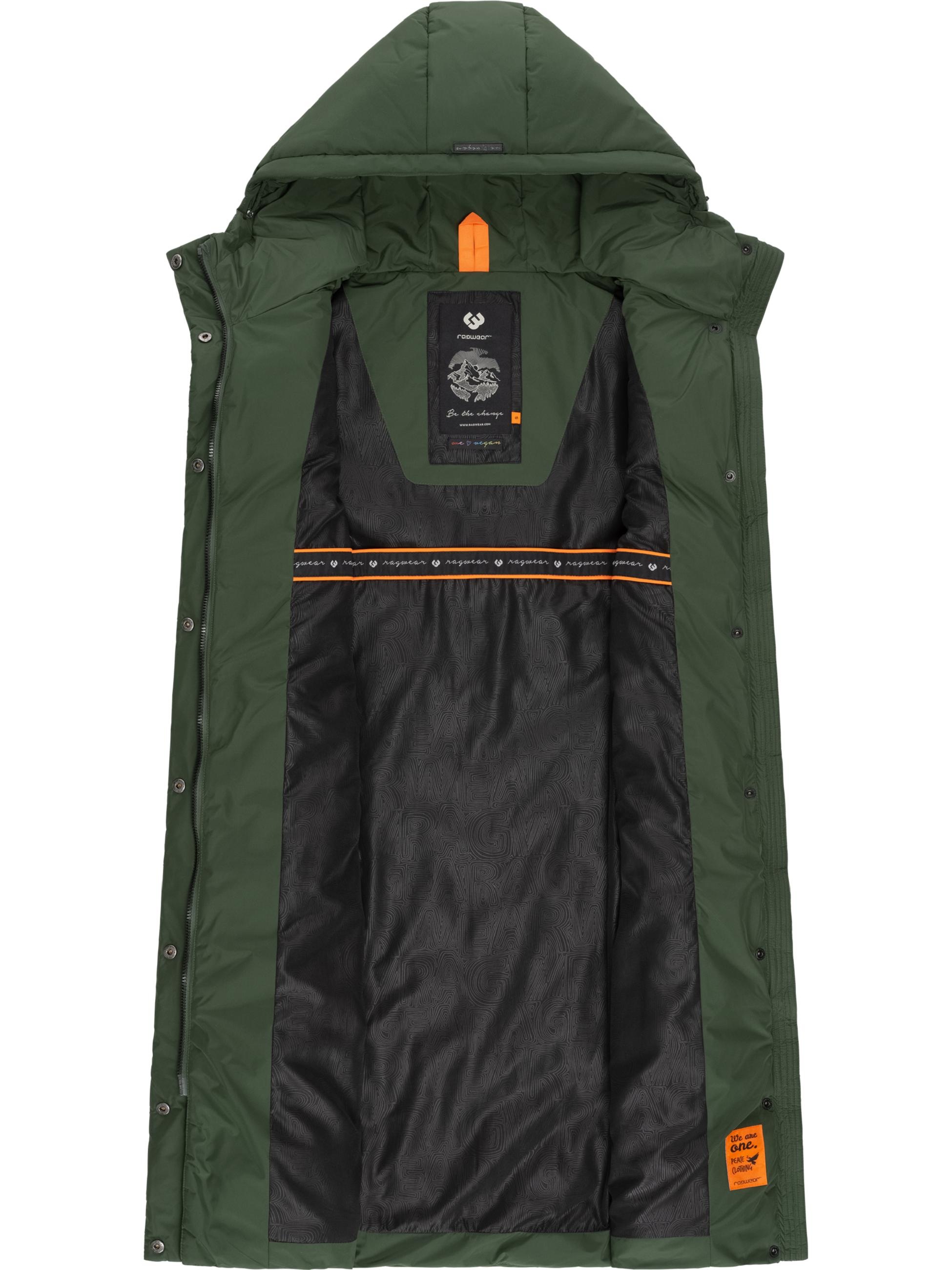 Ragwear Steppweste »Steppweste Suminka Vest«, (1 tlg.), Wasserdichte, lange Damen Winterweste