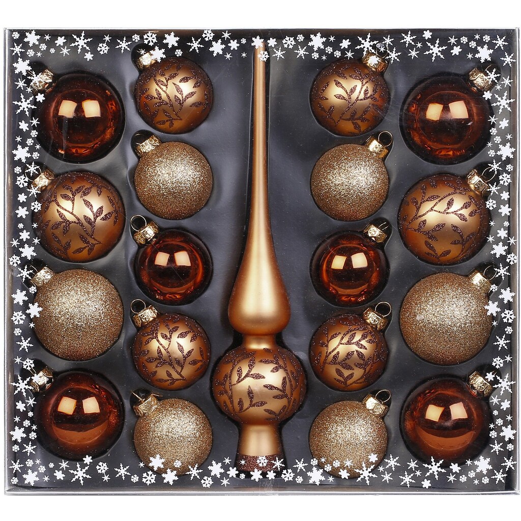 MAGIC by Inge Weihnachtsbaumkugel »Winter Toffee«, (Set, 18 St.)