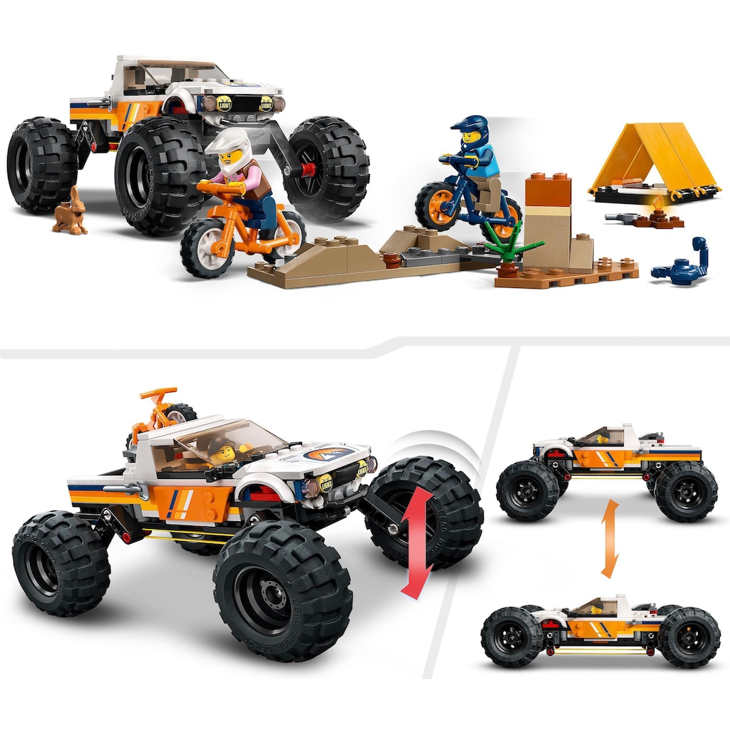 LEGO® Konstruktionsspielsteine »Offroad Abenteuer (60387), LEGO® City«, (252 St.)