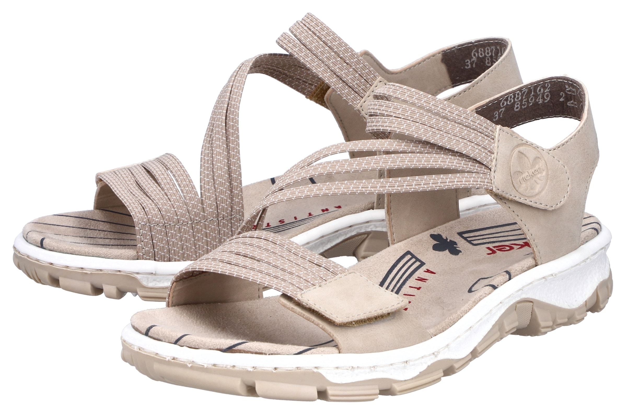 Rieker Riemchensandale  Sommerschuh, Sandalette, Klettschuh, im Sportslook