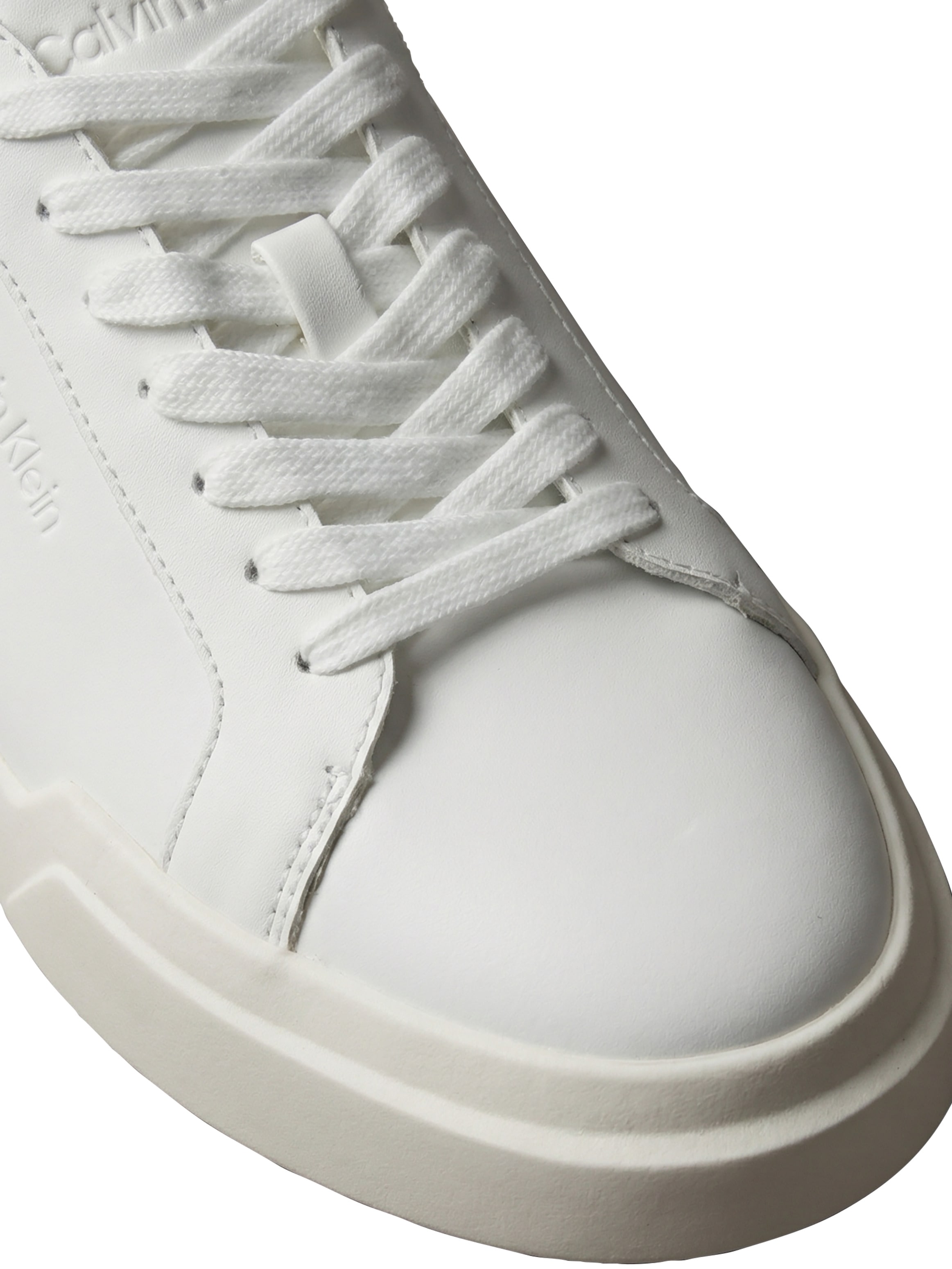 Calvin Klein Sneaker »CHUNKY CUPSOLE LACEUP RUB BT LTH«  Schnürschuh, Halbschuh, Freizeitsneaker mit Fersen-Kontrast