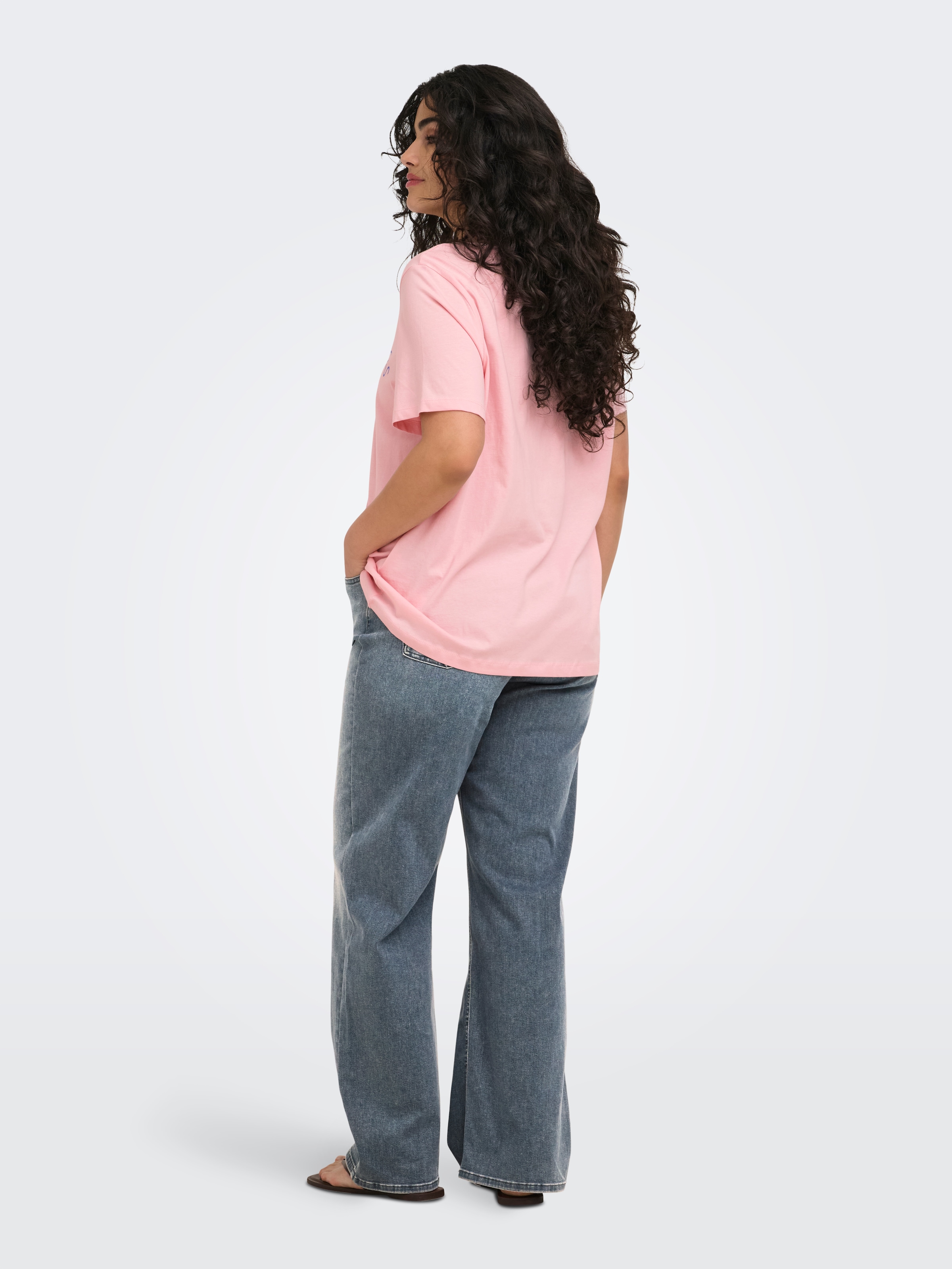 ONLY CARMAKOMA Kurzarmshirt »CARINES LIFE S/S O-NECK REG FIT TEE JRS«