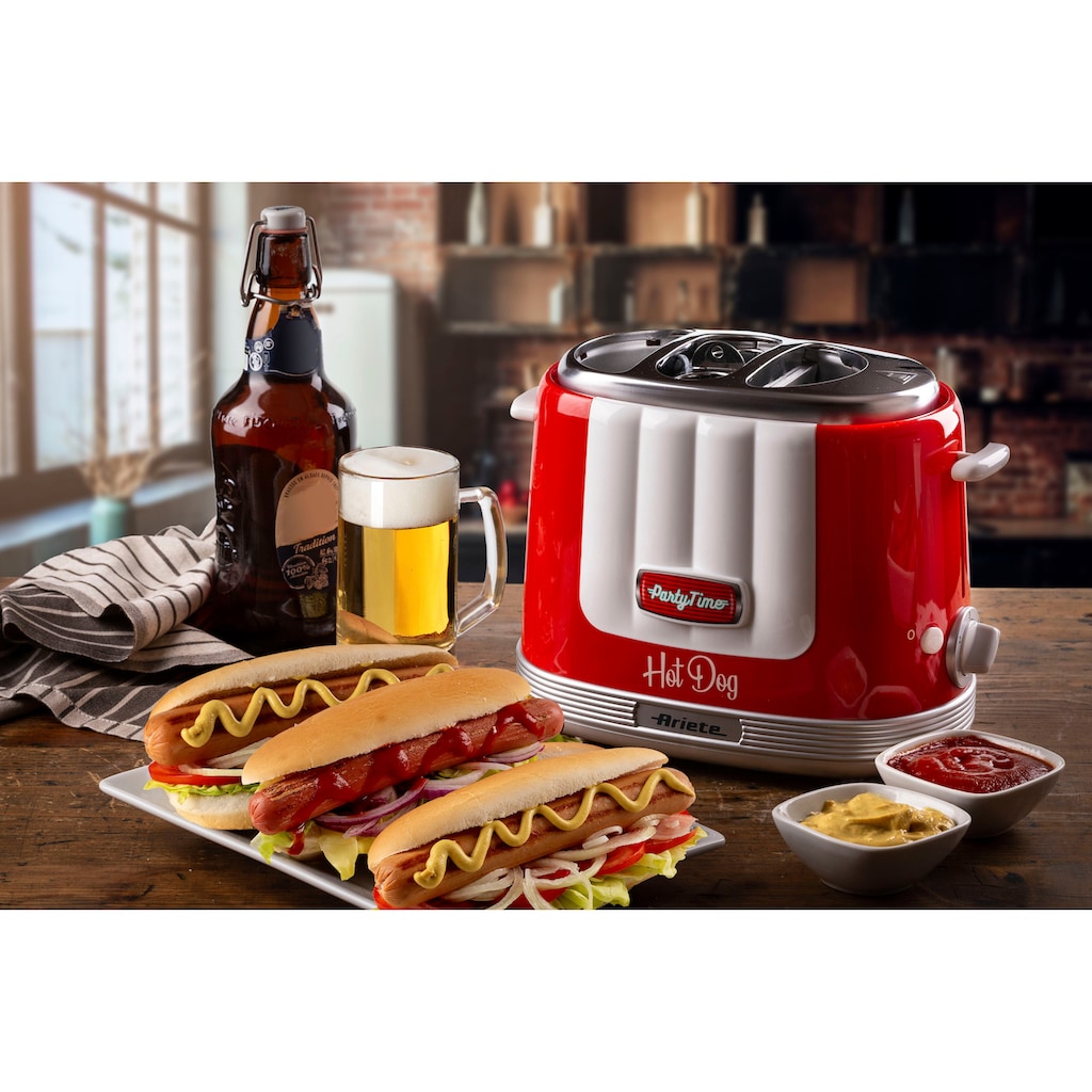 Ariete Hotdog-Maker »206R Party Time rot«, 650 W