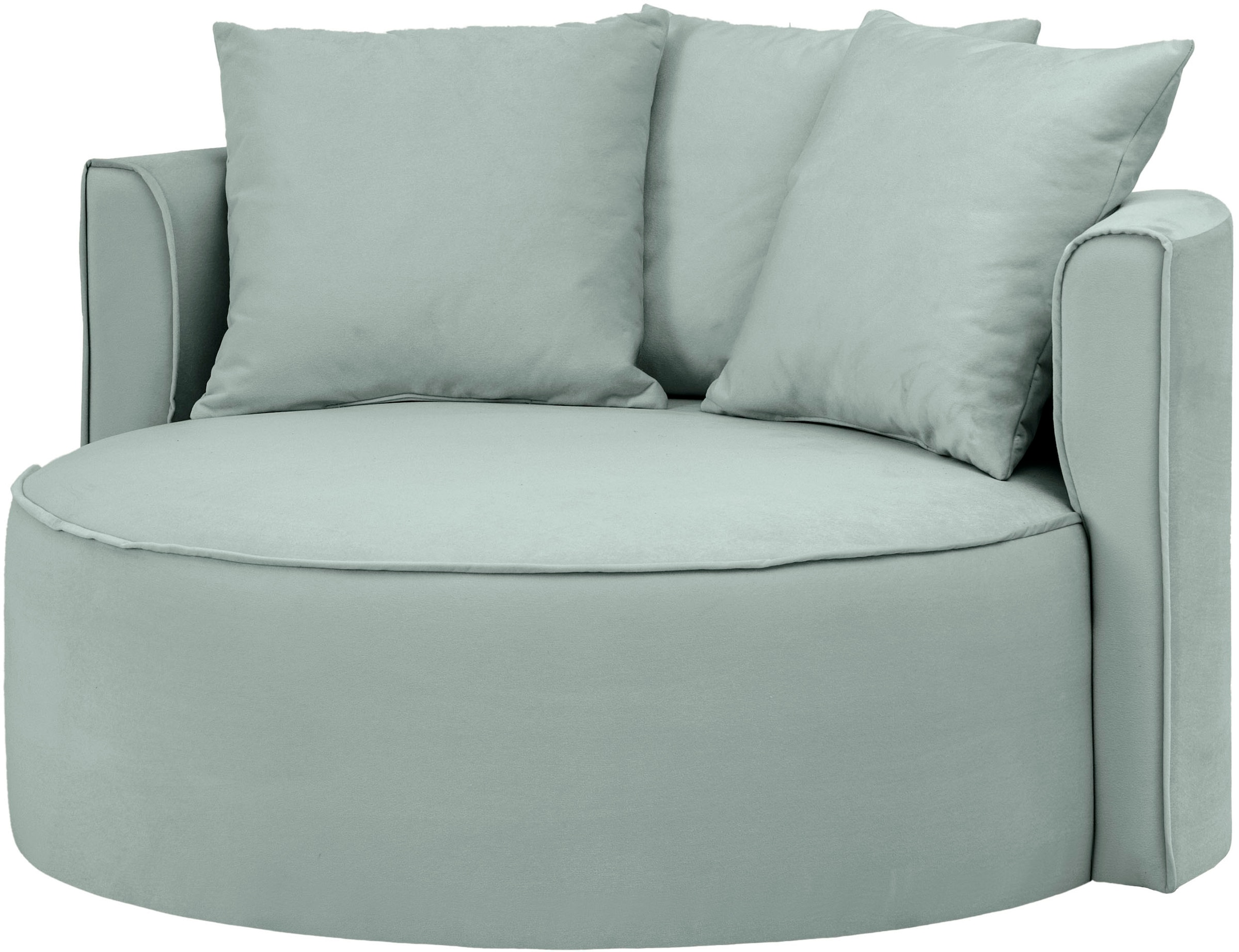 LeGer Home by Lena Gercke XXL-Sessel »Isalie, Lesesessel, Loveseat, inklusive Zierkissen«, extra große Sitzfläche, optional mit Hocker, moderne Farben