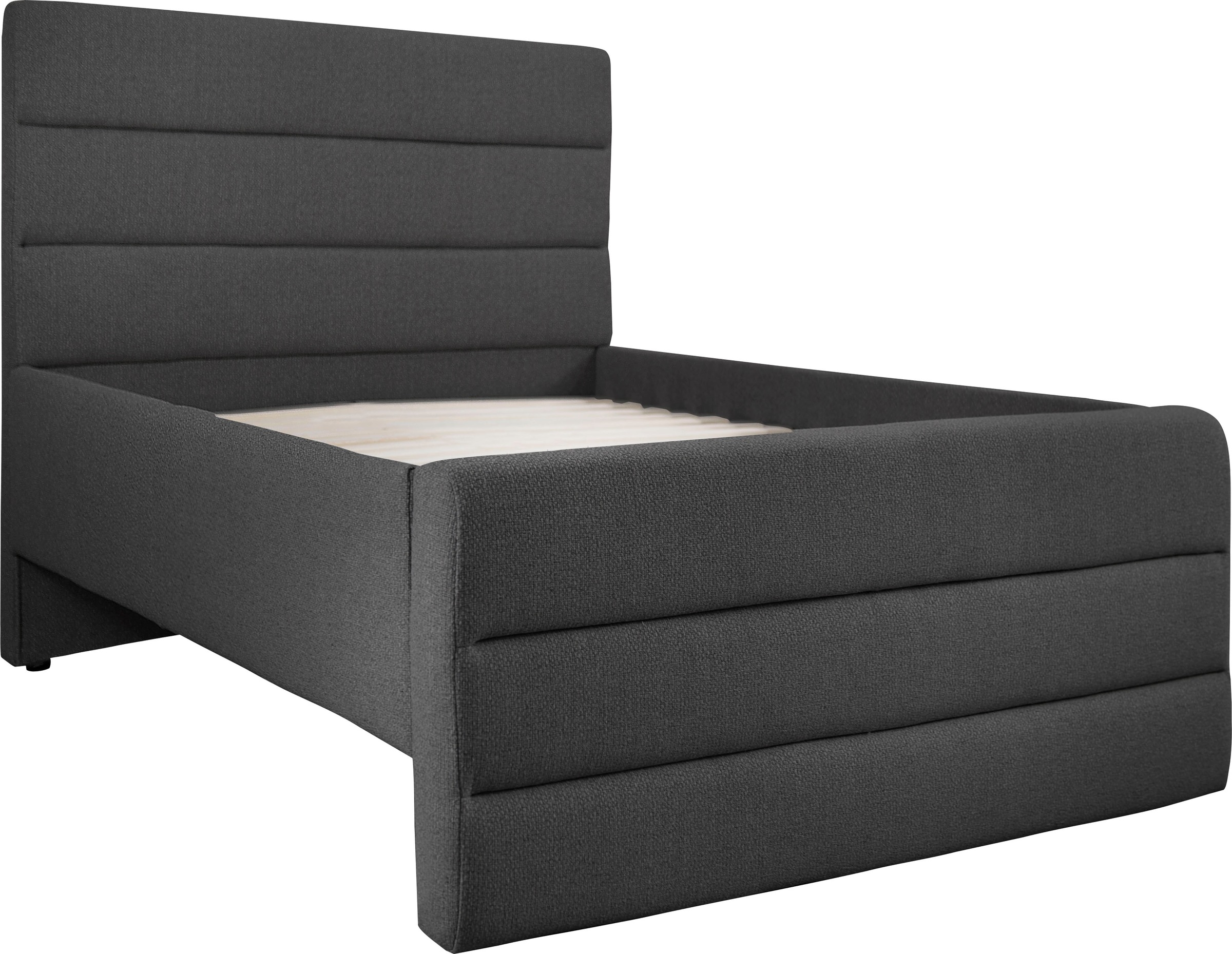 OTTO products Polsterbett »Merrit«, Quernaht im Kopf- und Fußteil, in 5 Breiten, auch in 220 cm Länge