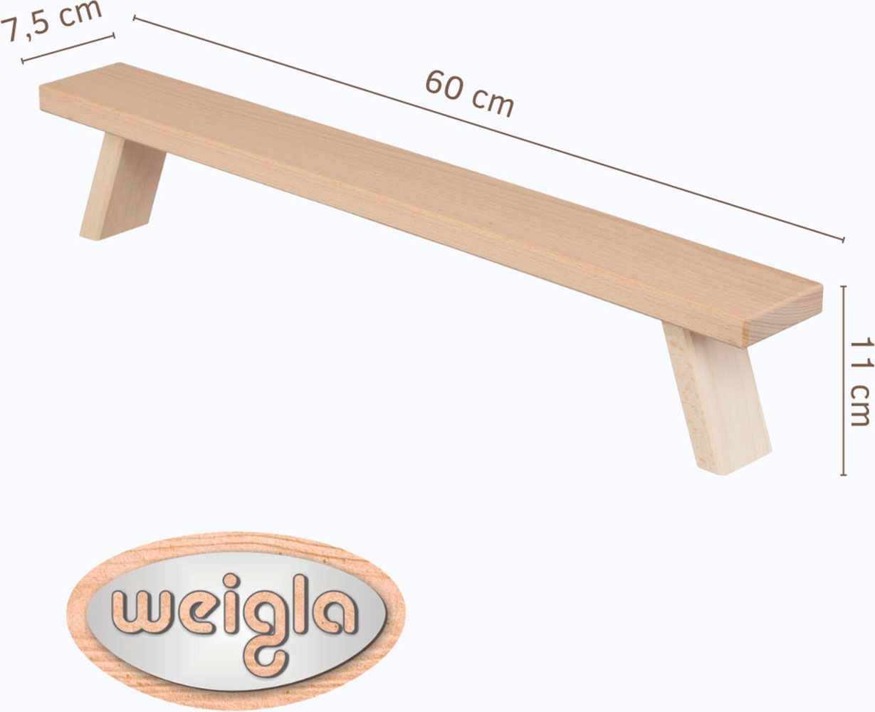 Weigla Schwibbogen-Fensterbank »Weihnachtsdeko«, aus Buchenholz, Tiefe ca. 7,5 cm