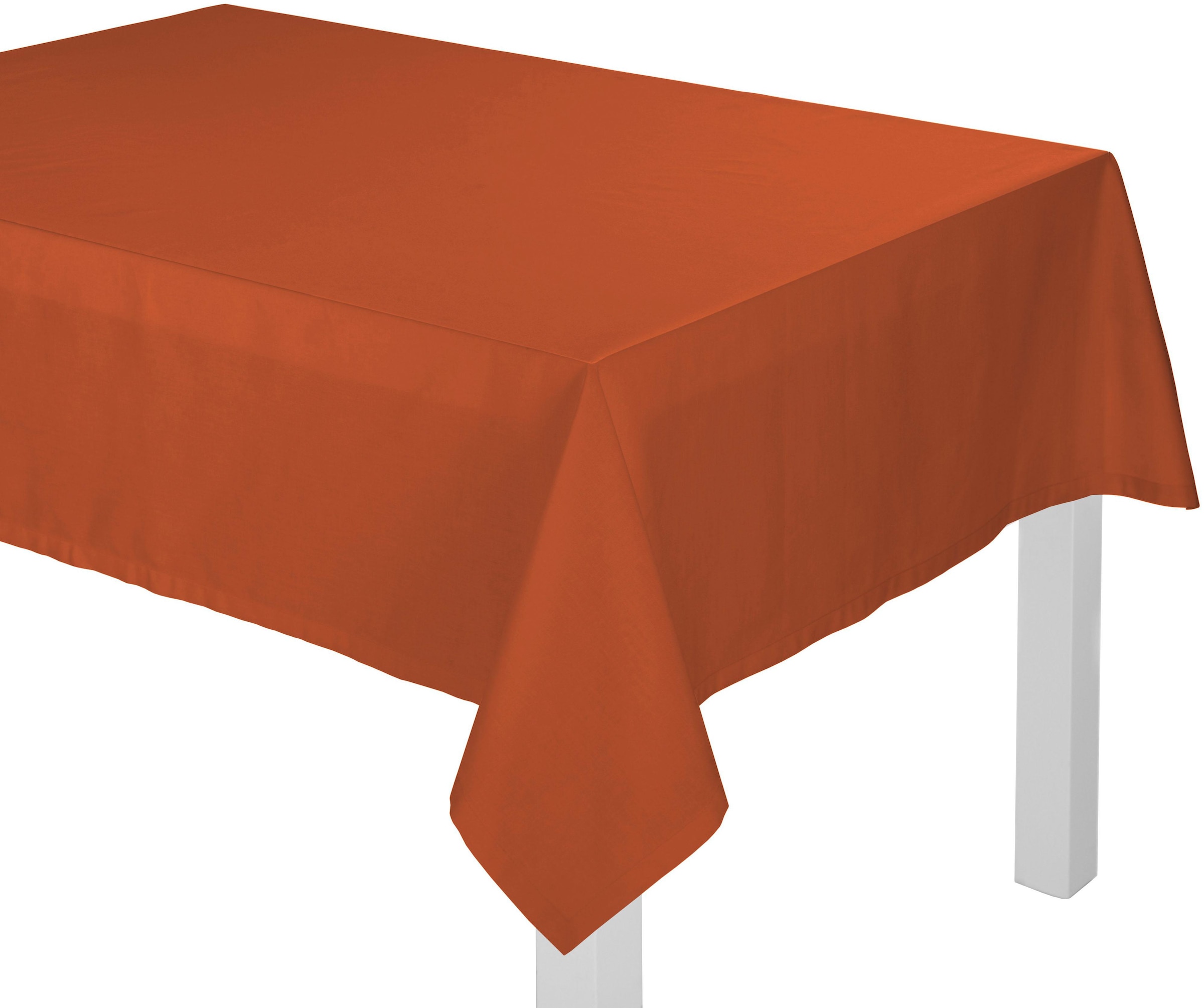 Wirth Tischdecke »NEWBURY« in orange, Größe B/L: 120 cm x 120 cm