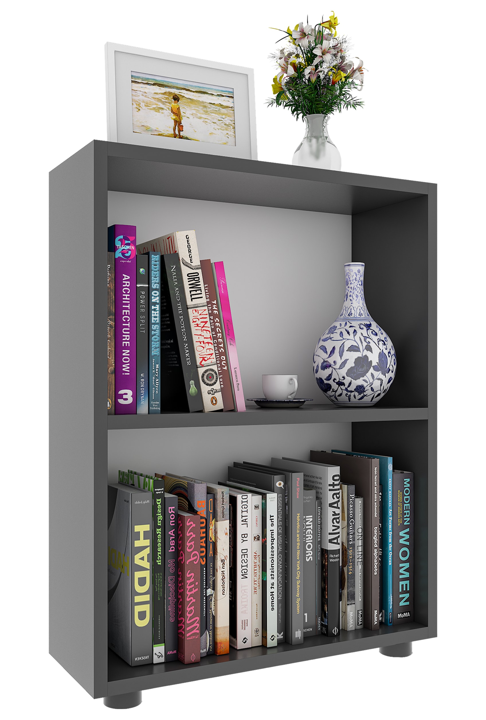 VCM Bücherregal »Holz Büro Regal Bücher Ordner Aktenregal Bulas 2f« 1 Stk. tlg.