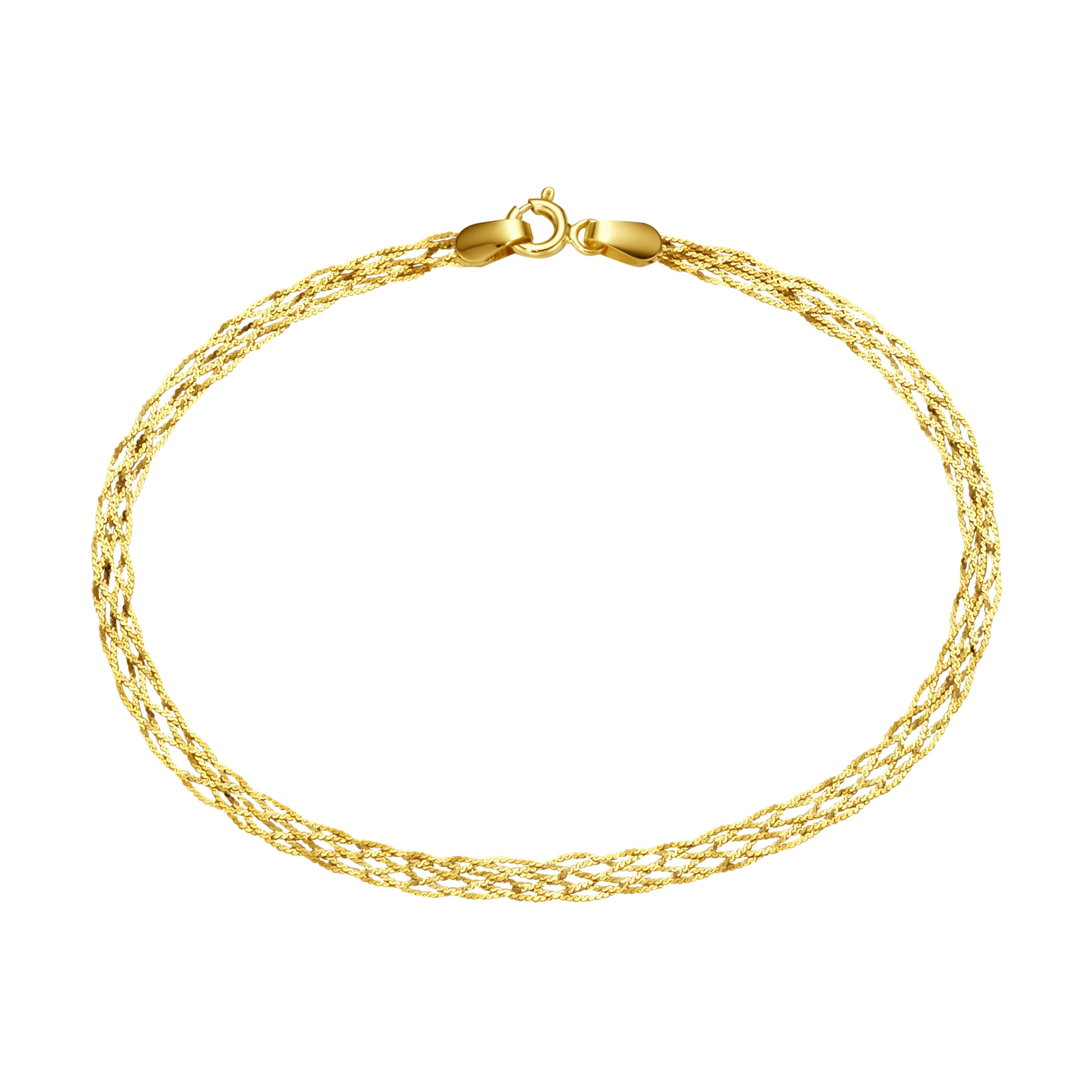 Armband »Armband geflochtene Fantasiekette, Gold 585«