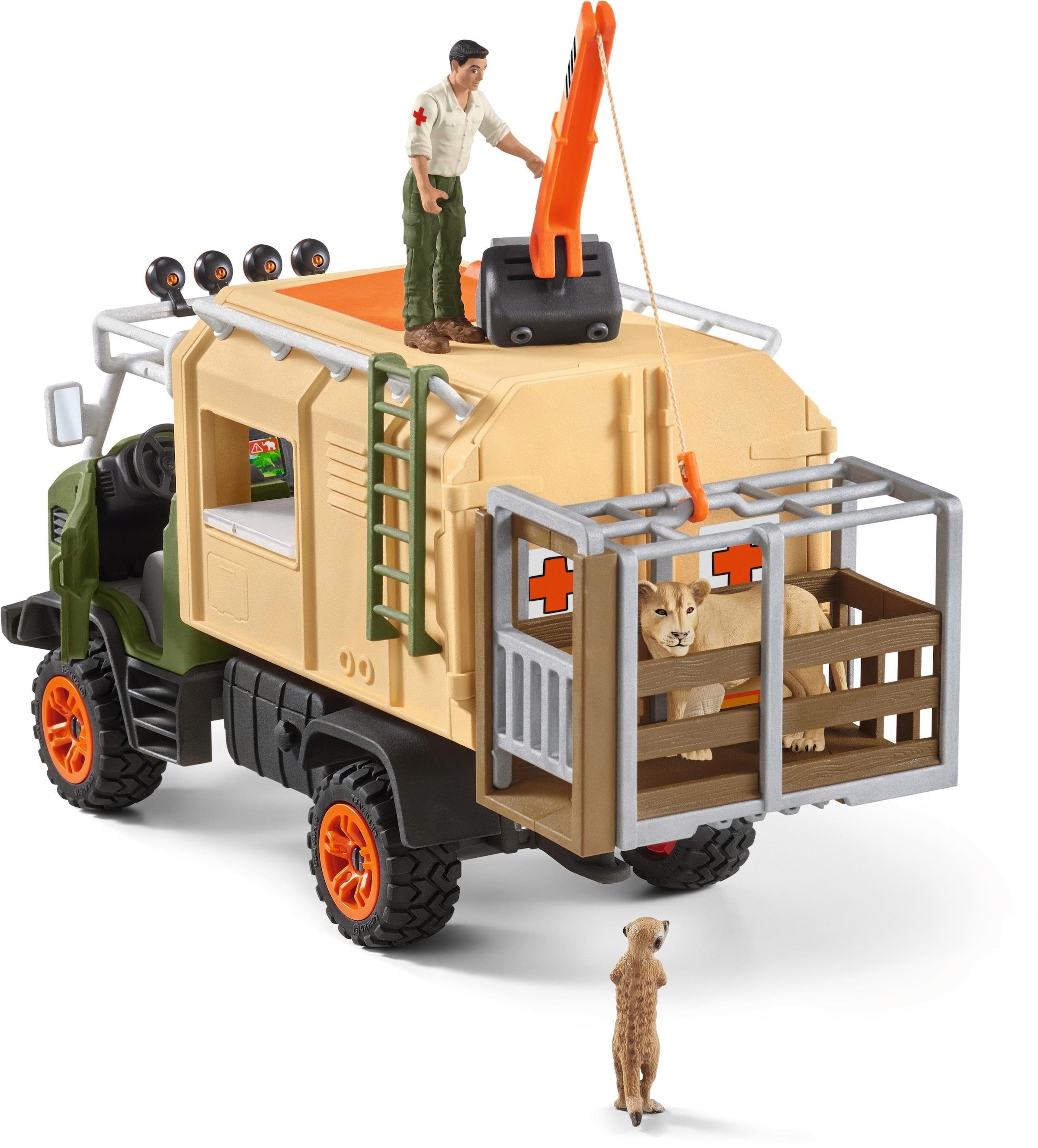 Schleich® Spielwelt »WILD LIFE, Großer Truck Tierrettung (42475)«, (Set), Made in Europe