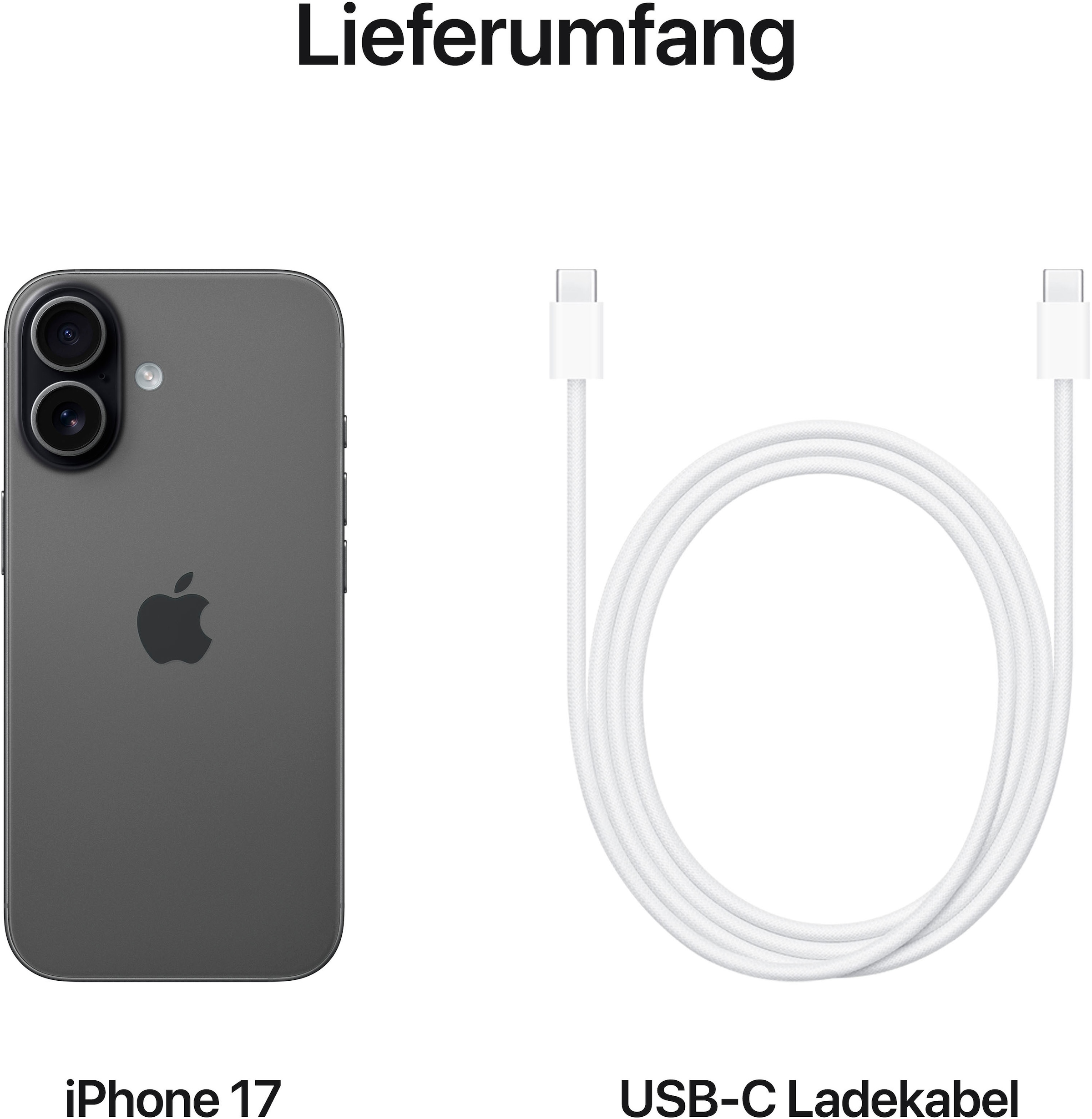 Apple Smartphone »iPhone 17«, Schwarz