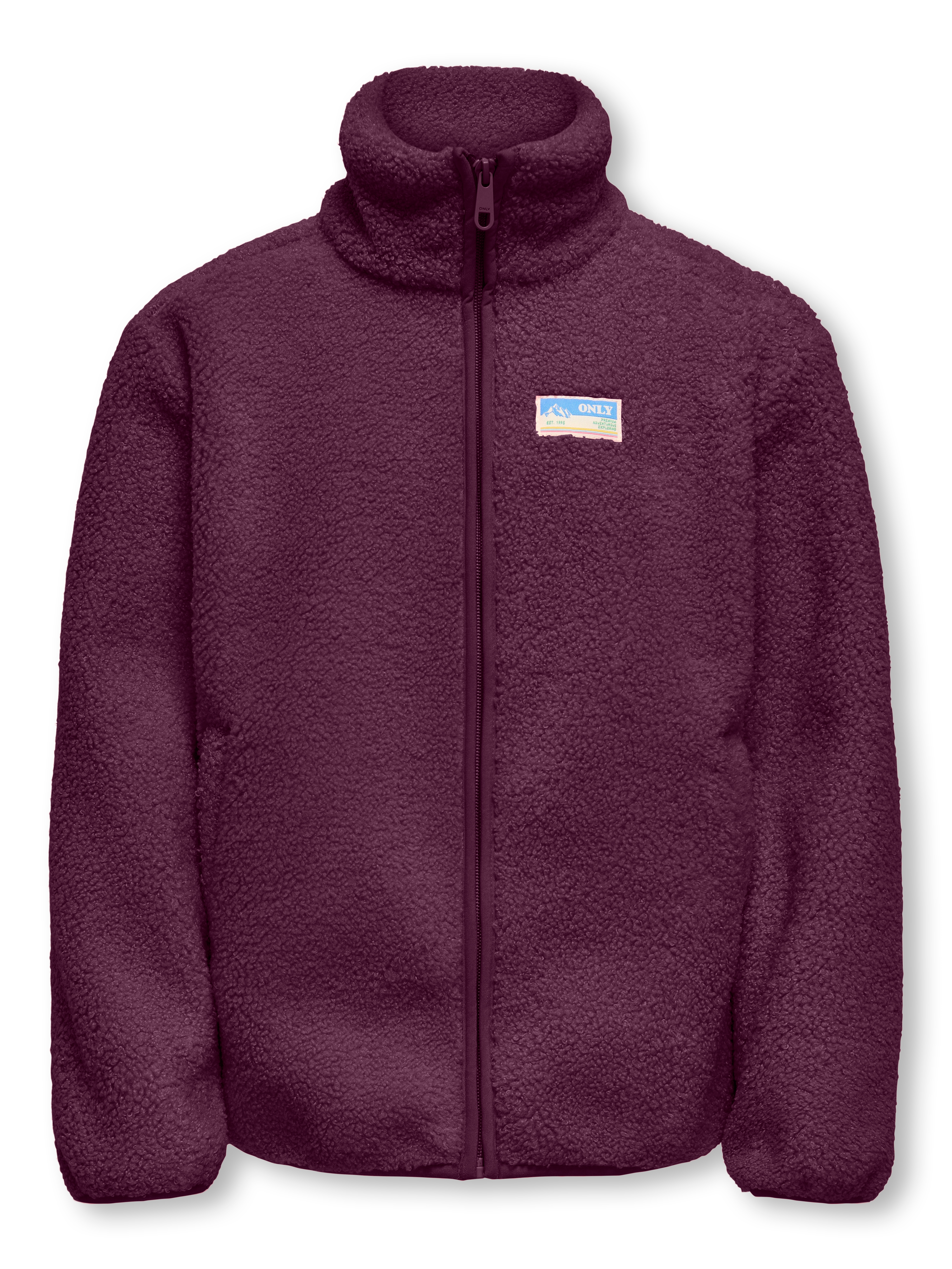 Kids Only Mädchen Fleecejacke »KOGEVA LIFE TEDDY JACKET CP OTW NOOS« ohne Kapuze in lila, Größe 152