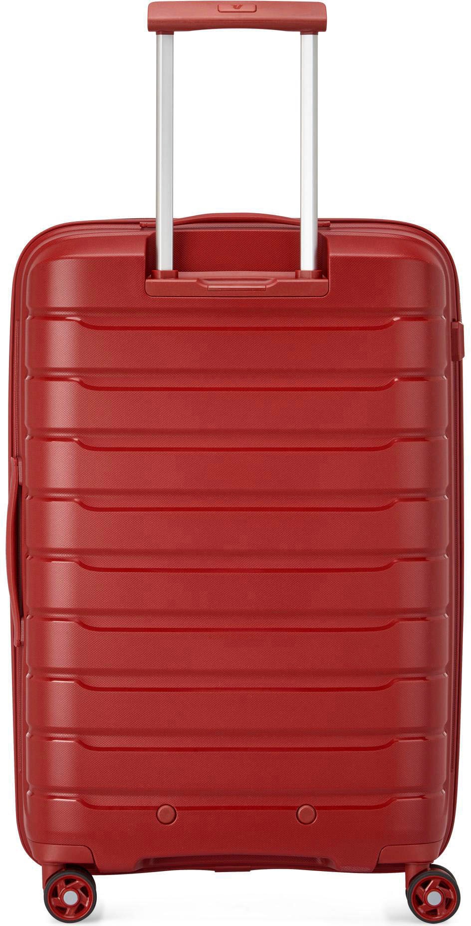 RONCATO Hartschalen-Trolley »B-FLYING, 67 cm, rot«, 4 Rollen, Hartschalen-Koffer Reisegepäck mit Volumenerweiterung und TSA Schloss