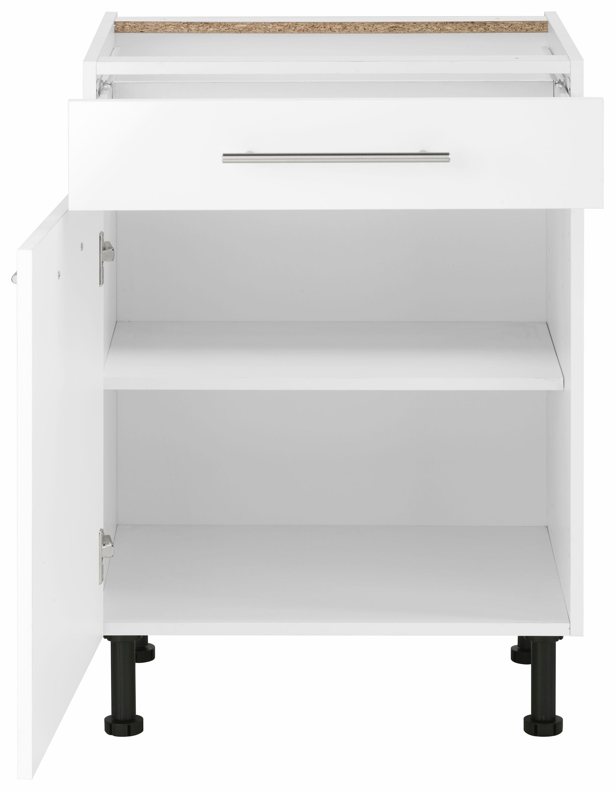 wiho Küchen Unterschrank »Ela« Breite 60 cm, höhenverstellbare Füße