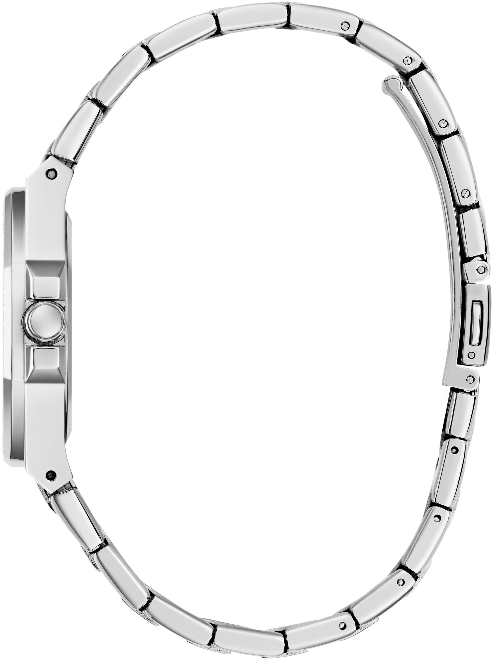 Guess Quarzuhr »CONTESSA« Armbanduhr, Damenuhr, Edelstahlarmband