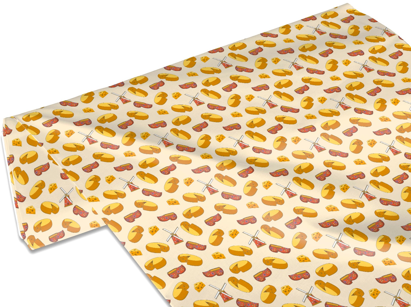 my home Stoff »Holland«, (1 St., Käse), Meterware, Breite 140cm
