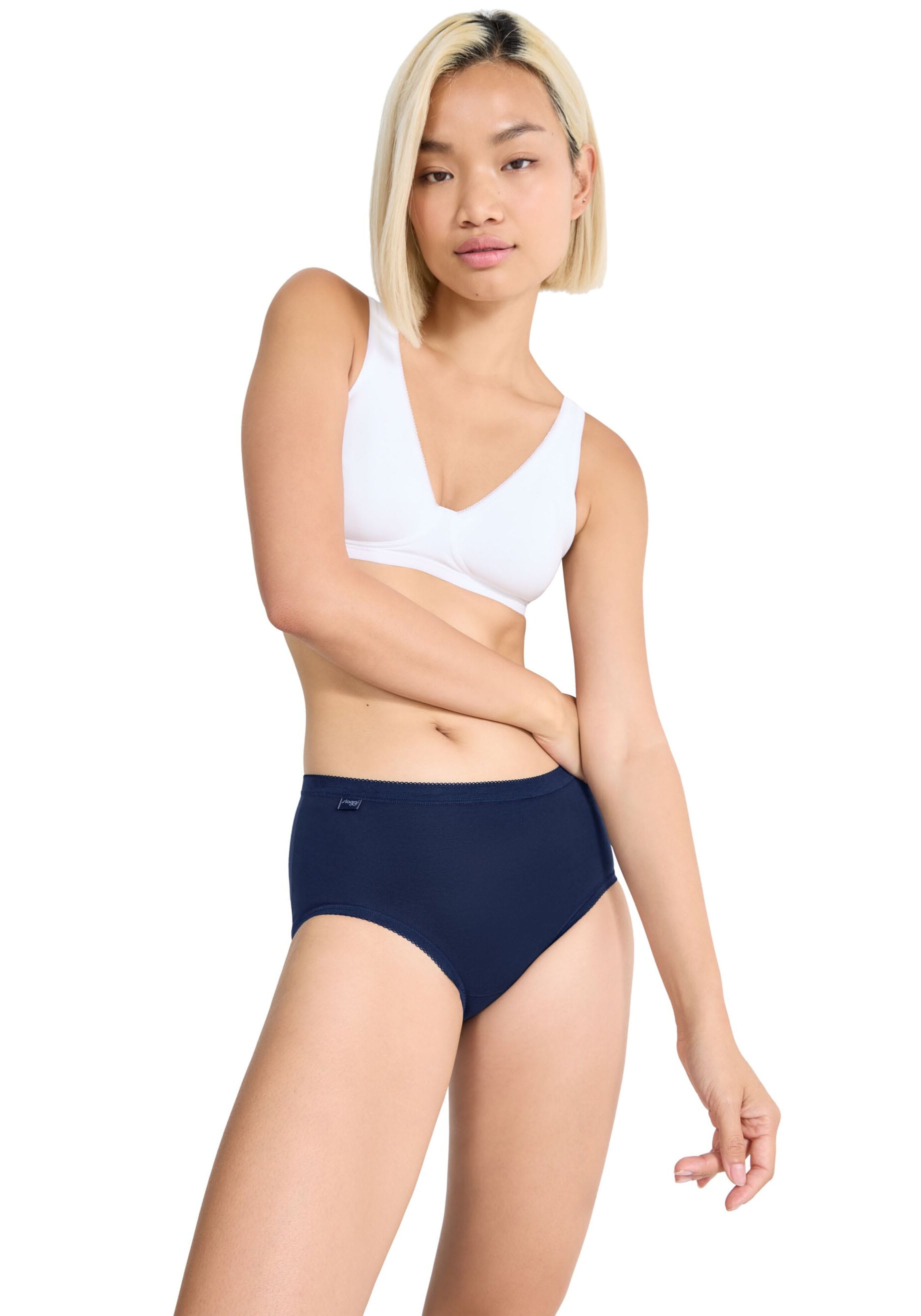 sloggi Slip »Basic+ Midi C3P«, (3er Pack), perfekter Sitz