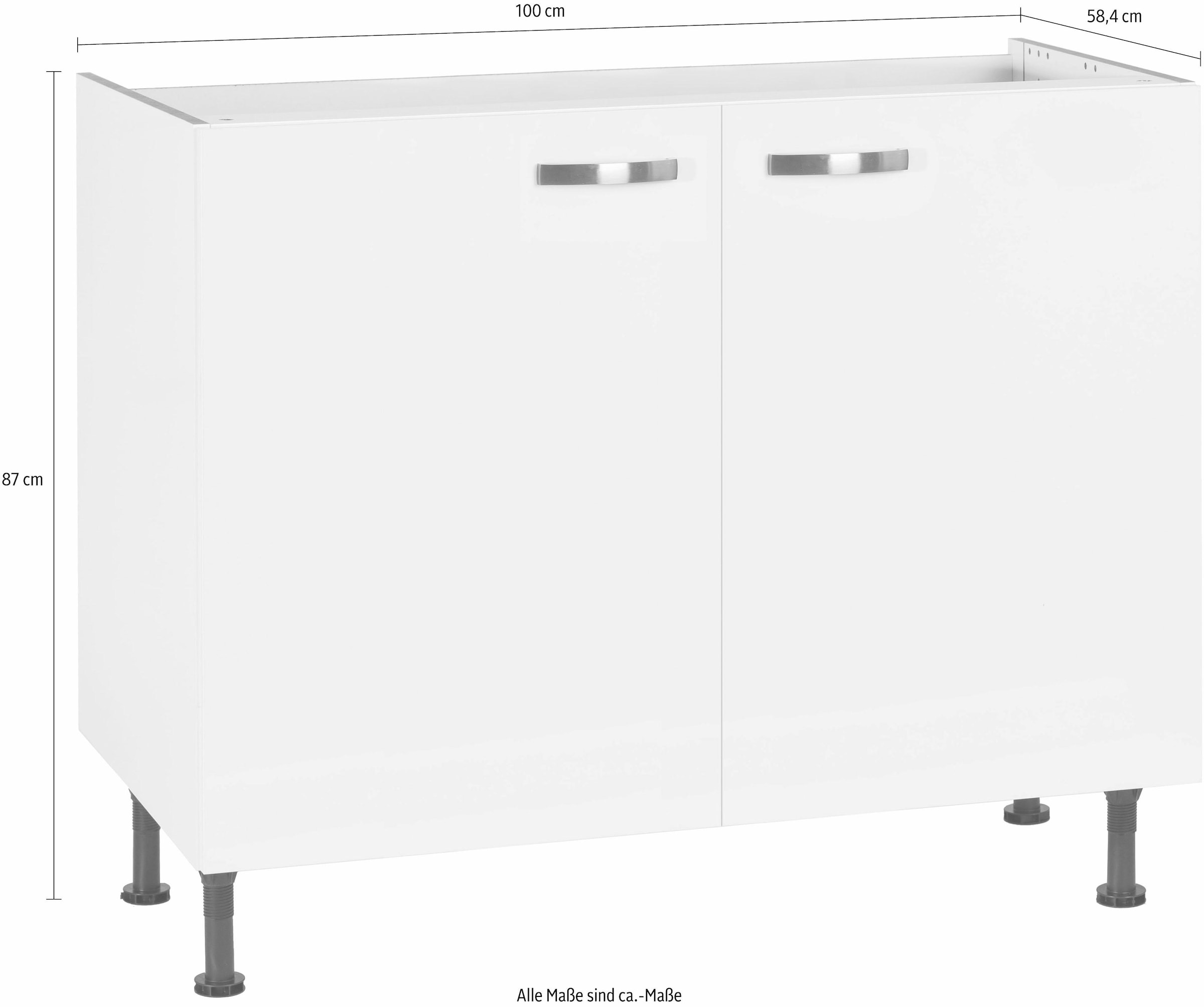 KOCHSTATION Spülenschrank »KS-Cara« Breite 100 cm