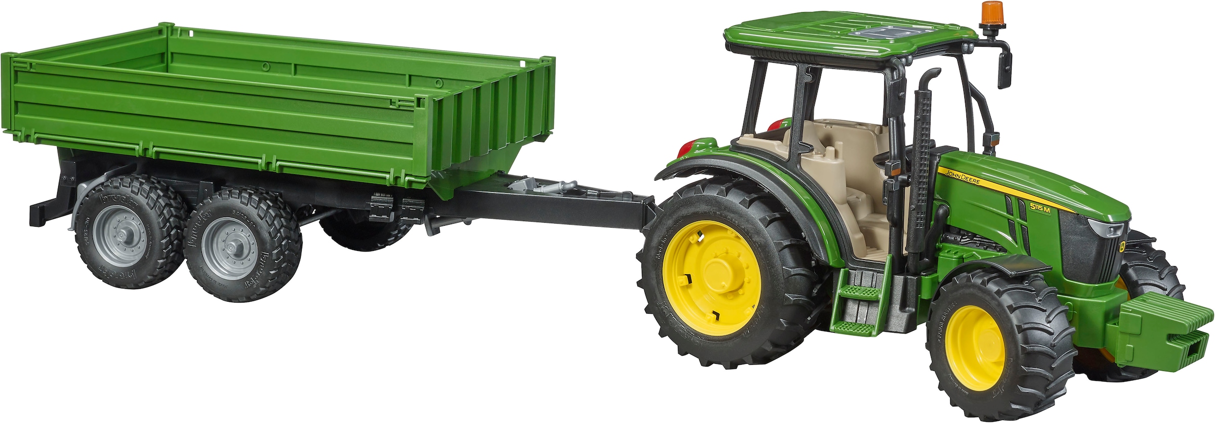Bruder® Spielzeug-Traktor »John Deere 5115M mit Bordwandanhänger 45 cm (02108)« Made in Europe