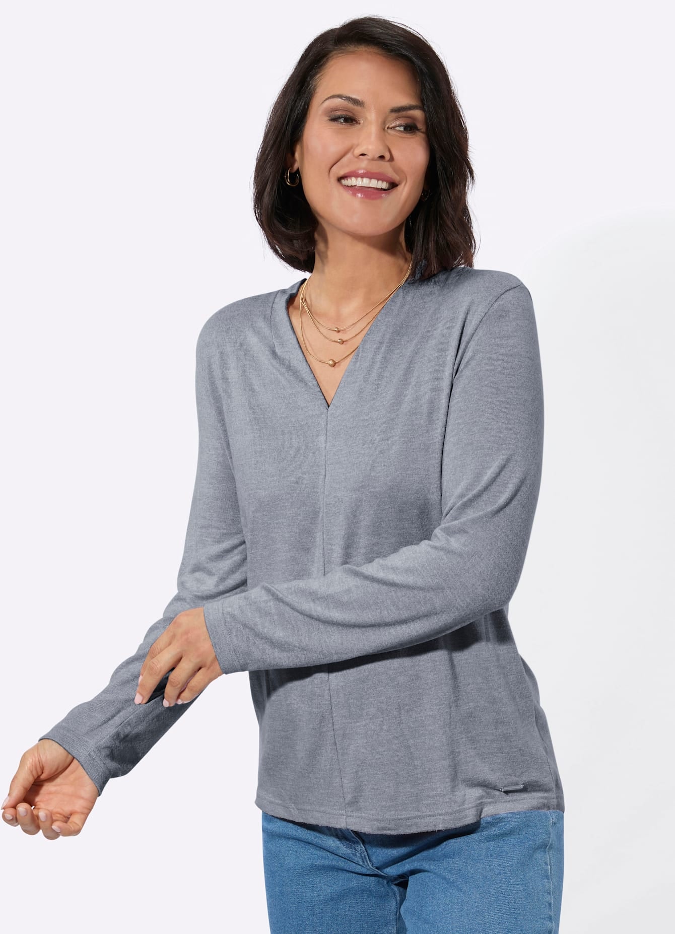 Casual Looks Langarmshirt »Winter-Shirt« 1