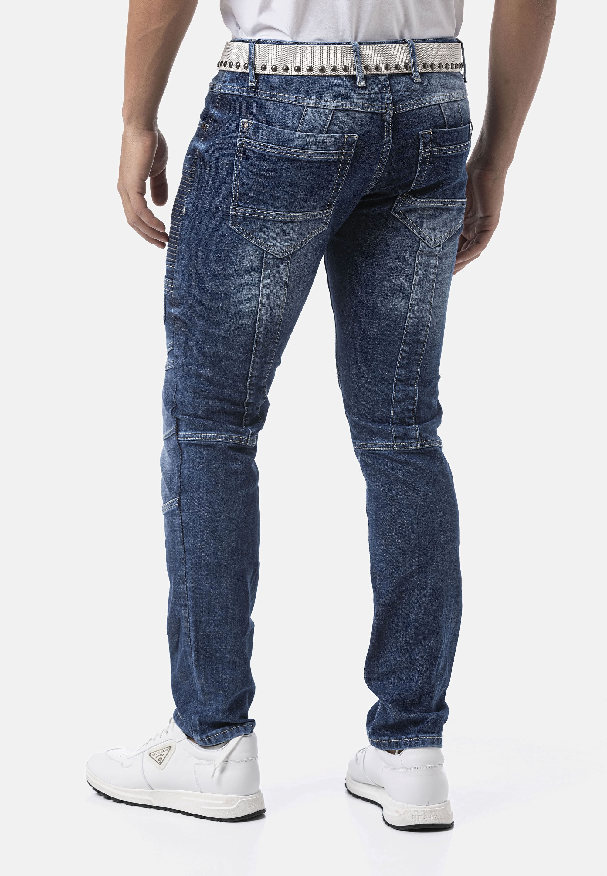 Cipo & Baxx 5-Pocket-Jeans »Cipo & Baxx Jeanshose CD844« Jeans im Used-Look