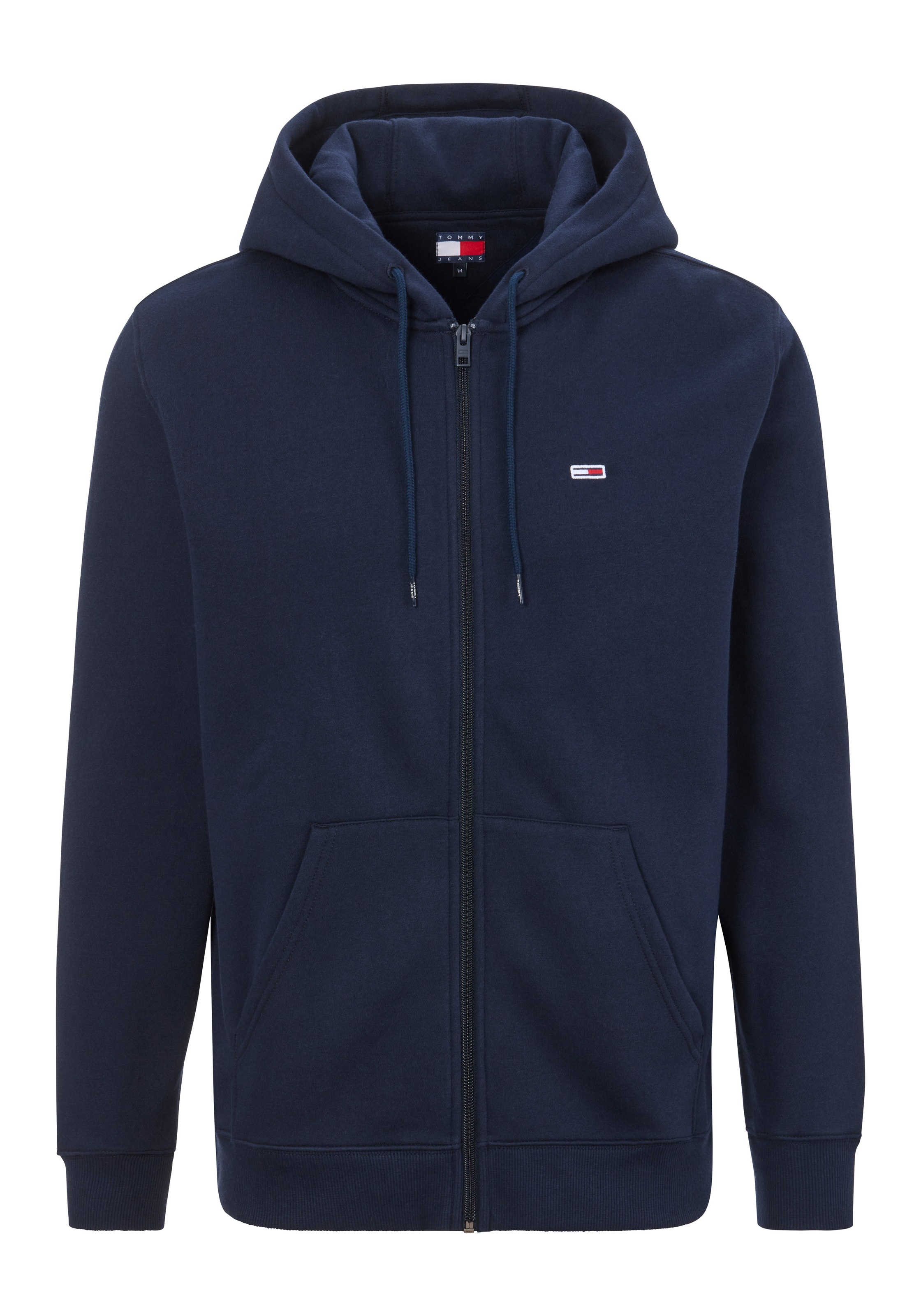 Tommy Jeans Sweatshirt »TJM REG S FLAG ZIP FLEECE THRU«, mit bestickten Markenlogo auf Brusthöhe