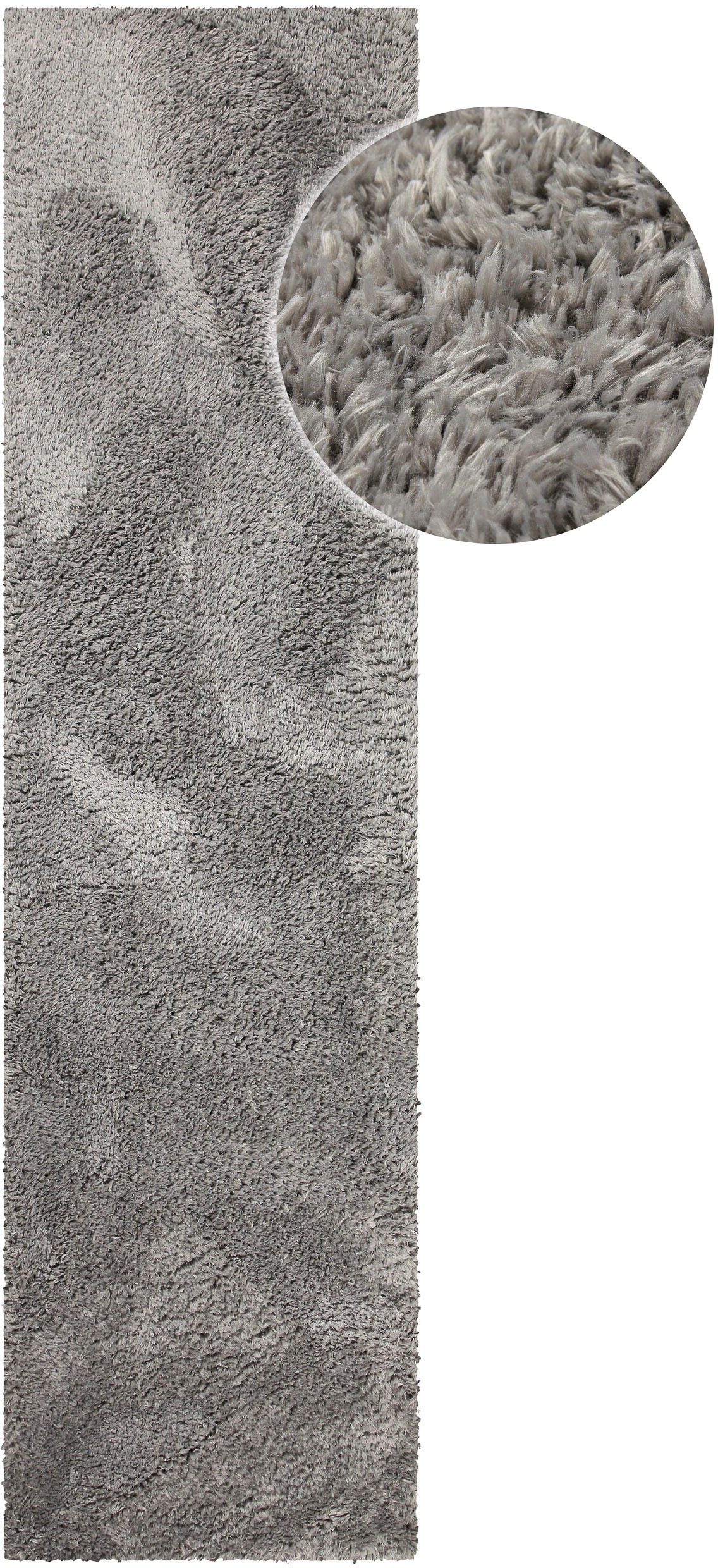 my home Hochflor-Teppich »Josetta, auch als Läufer erhältlich«, rechteckig, 50 mm Höhe, Langflor, Shaggy, dichter weicher Hochflor, uni farben, Wohnzimmer