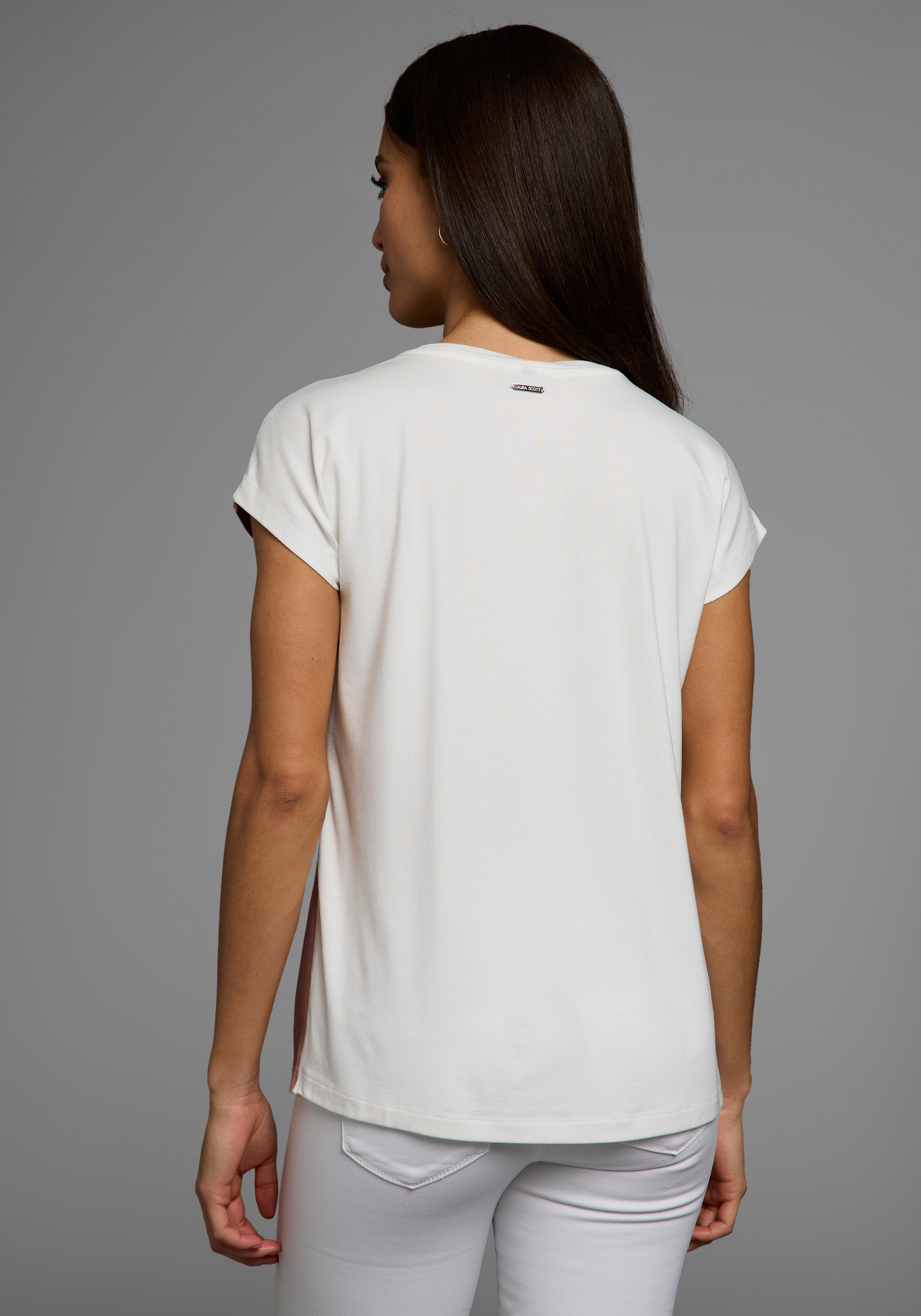 Laura Scott Shirtbluse, in Shirt-Optik mit dezentem Graphik-Design