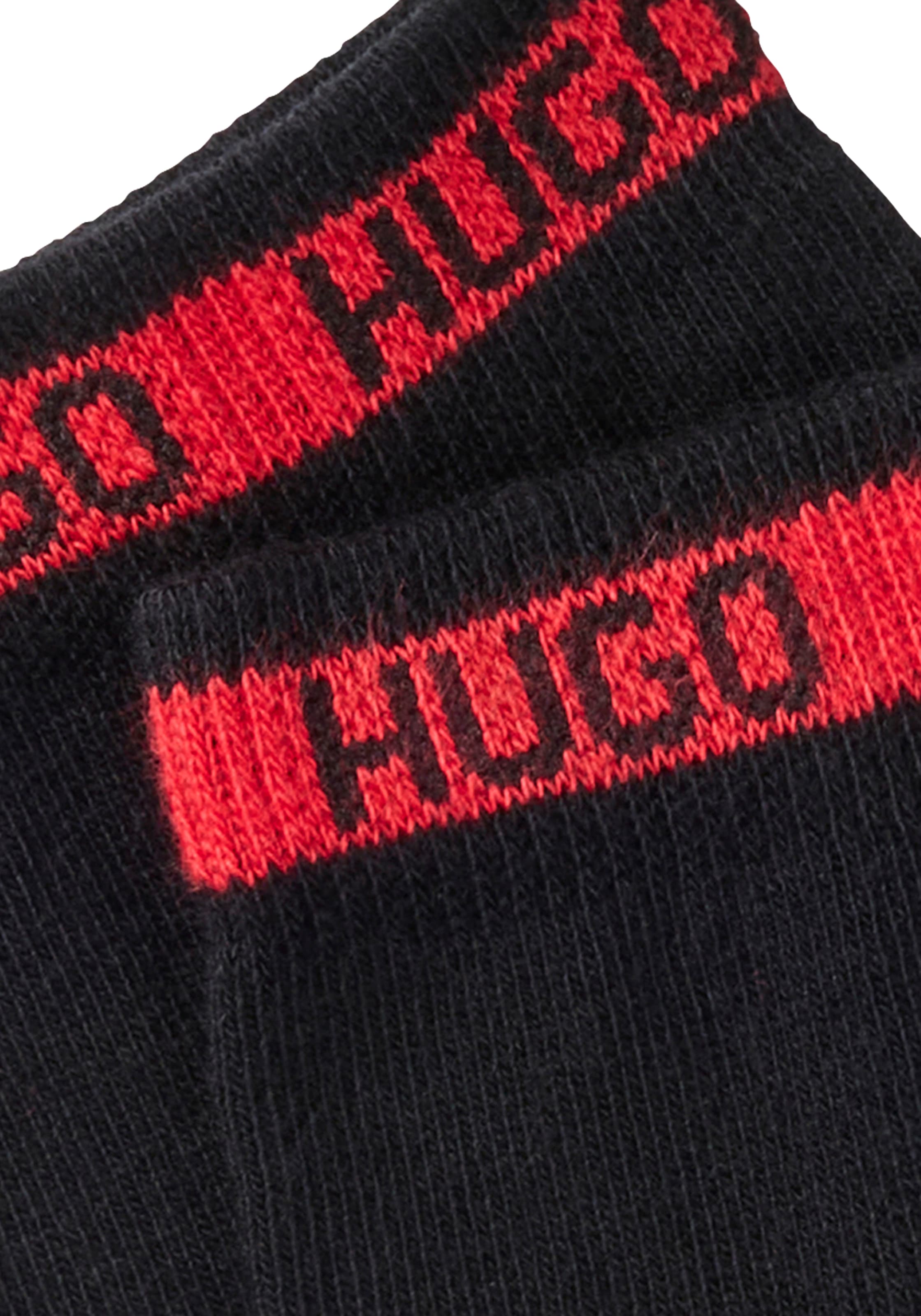 HUGO Underwear Freizeitsocken »2P SH TAPE CC 102«, (Packung, 2er-Pack), mit HUGO-Logoschriftzügen